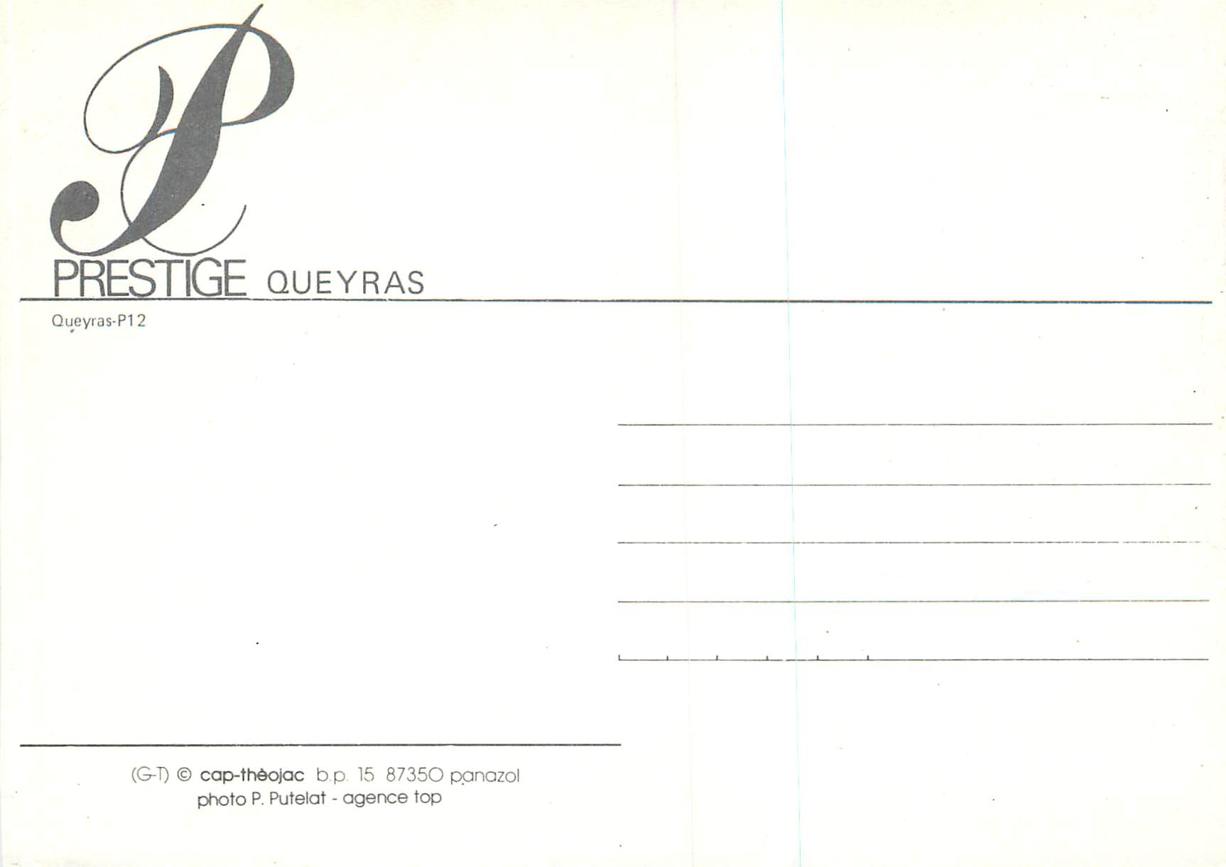 CPM Prestige Queyras — Rückseite