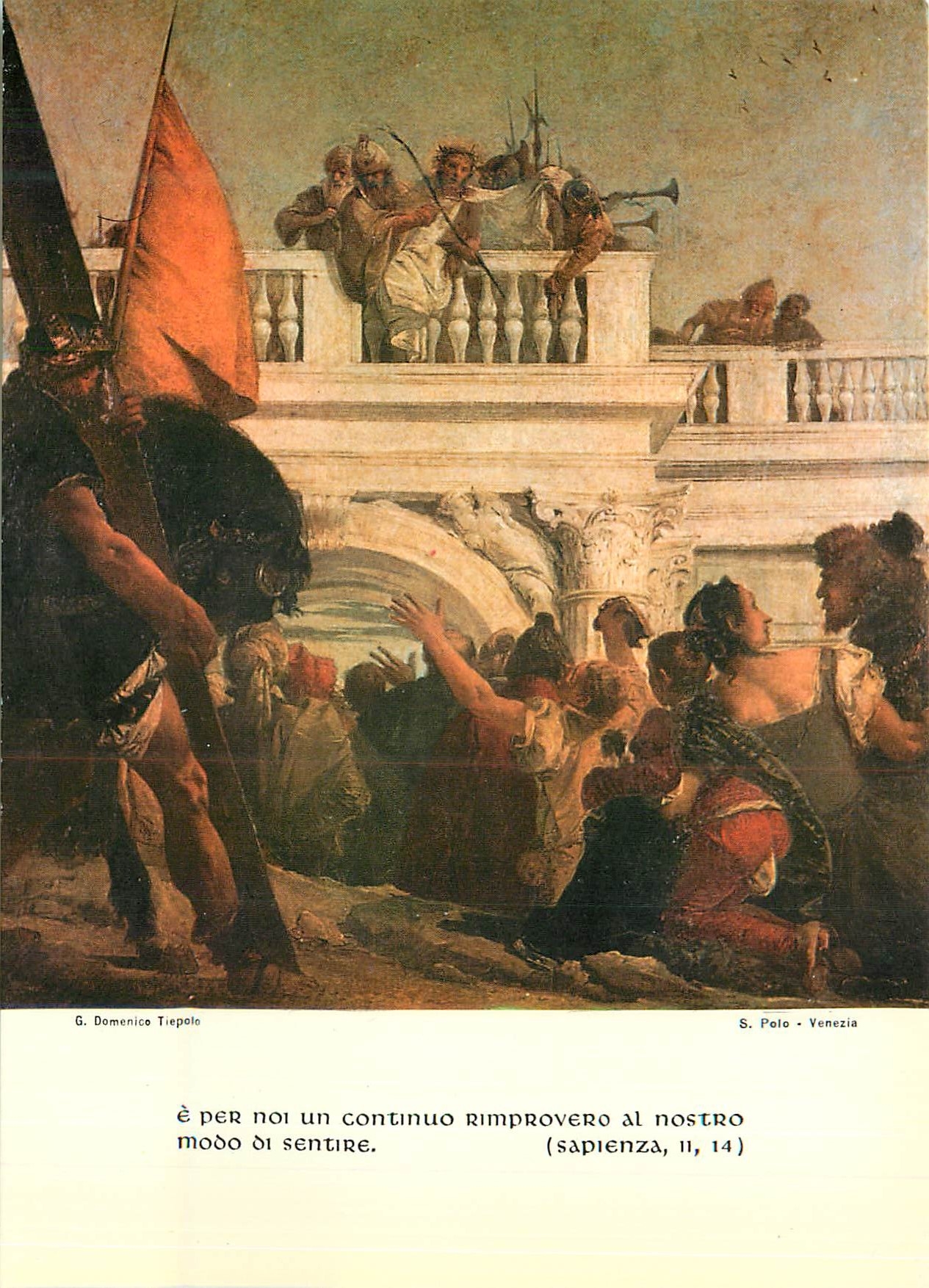 CPM Venezia Chiesa di S Polo Gian Domenico Tiepolo Via Crucis (1747)