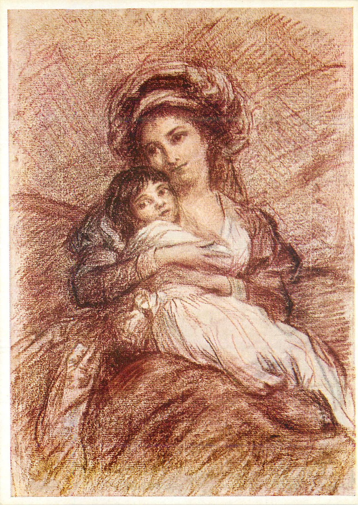 CPM Mme Elisabeth Vigee Lebrun (1755 1842) Die Kunstlerin mit ihrer Tochter