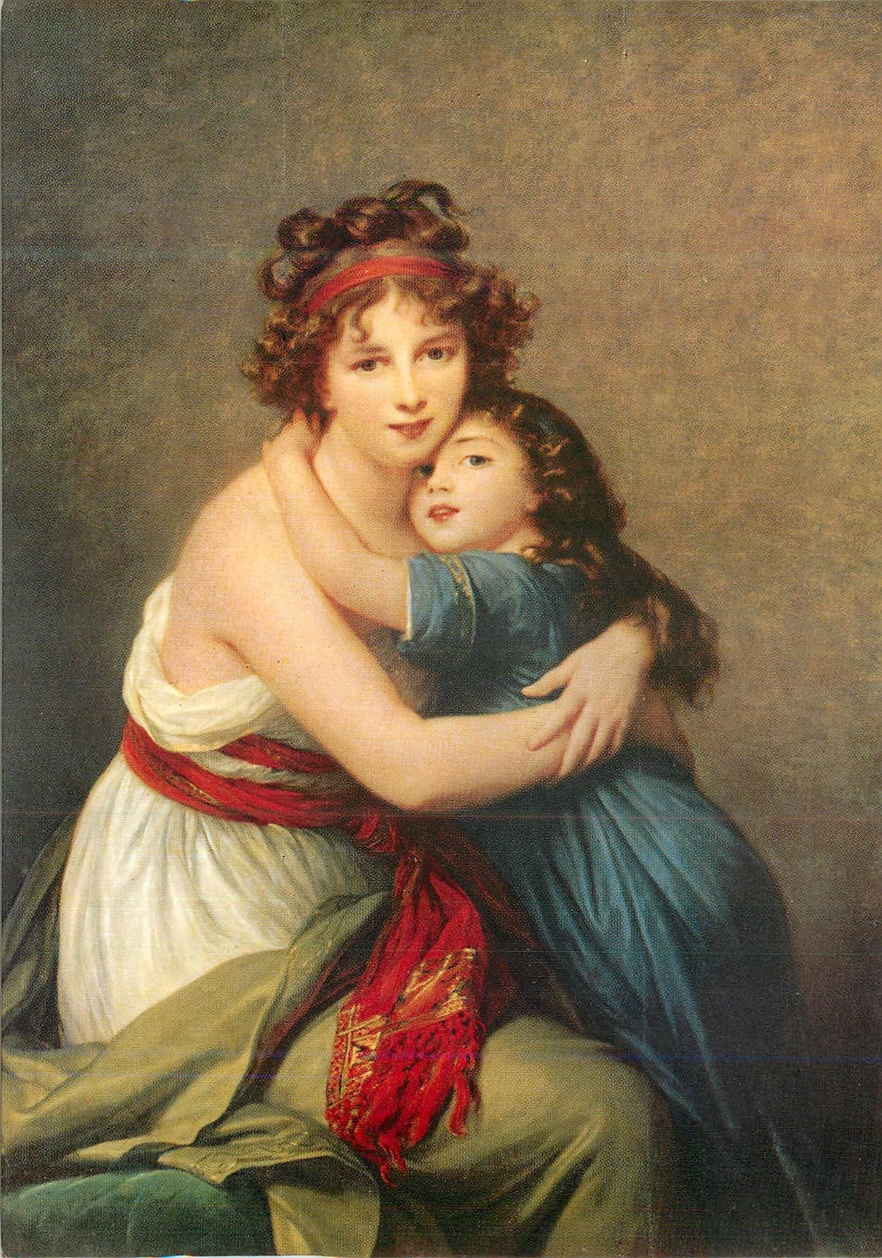 CPM Paris Musee du Louvre Elisabeth Vigee Lebrun (1755 1842) Portrait de Madame Vigee Lebrun et de sa fille