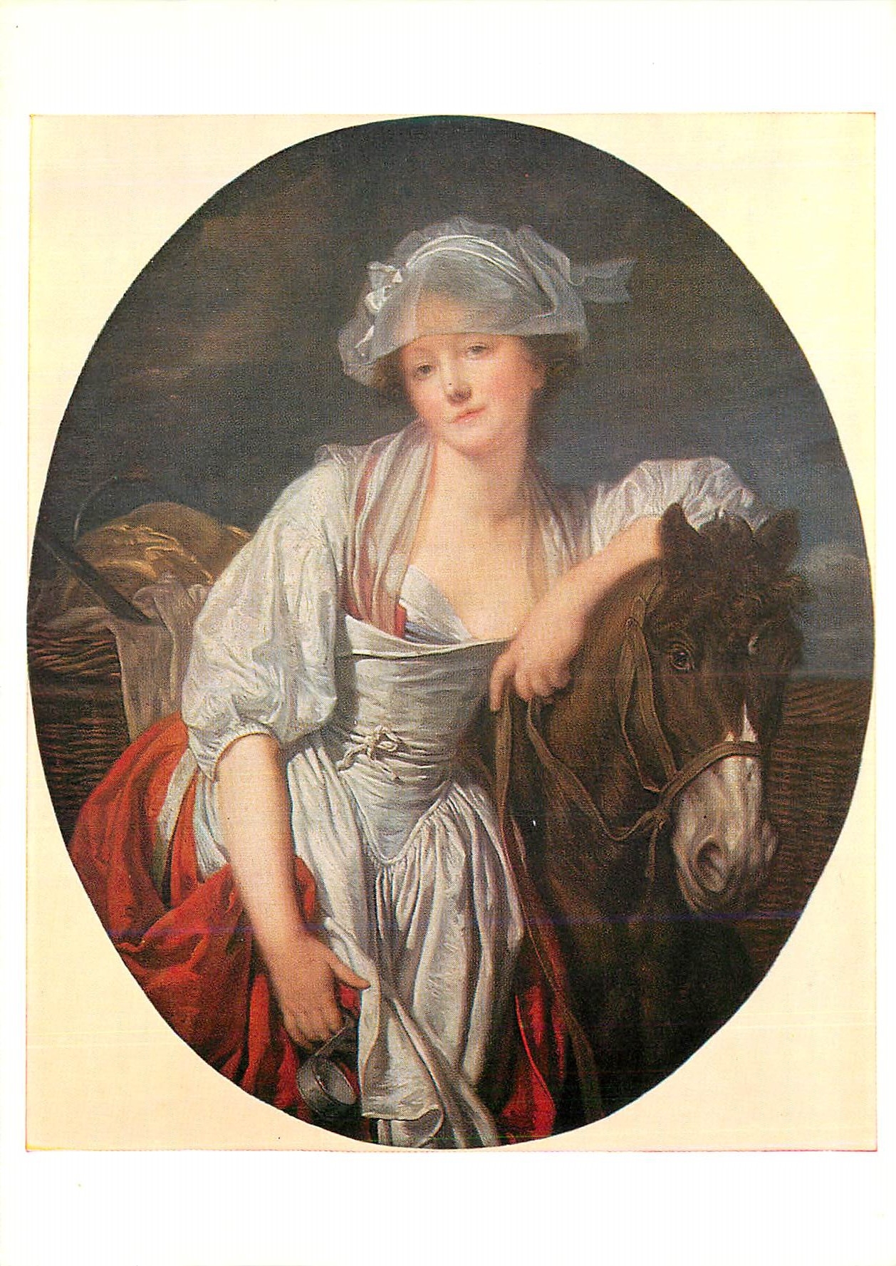 CPM Musee du Louvre Jean Baptiste Greuze (1725 1805) La laitiere (Vers 1780)