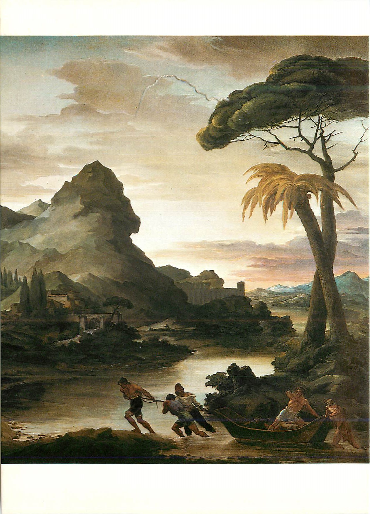 CPM Theodore Gericault (1791 1824) Heroische Landschaft mit Fischer um 1815