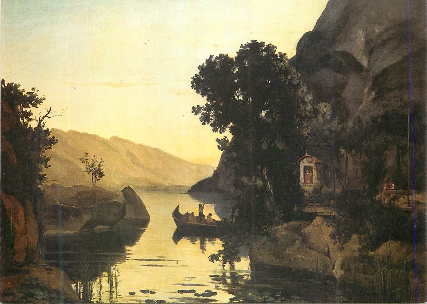 CPM Camille Corot (1796 1875) Landschaft bei Riva am Gardasee 1835