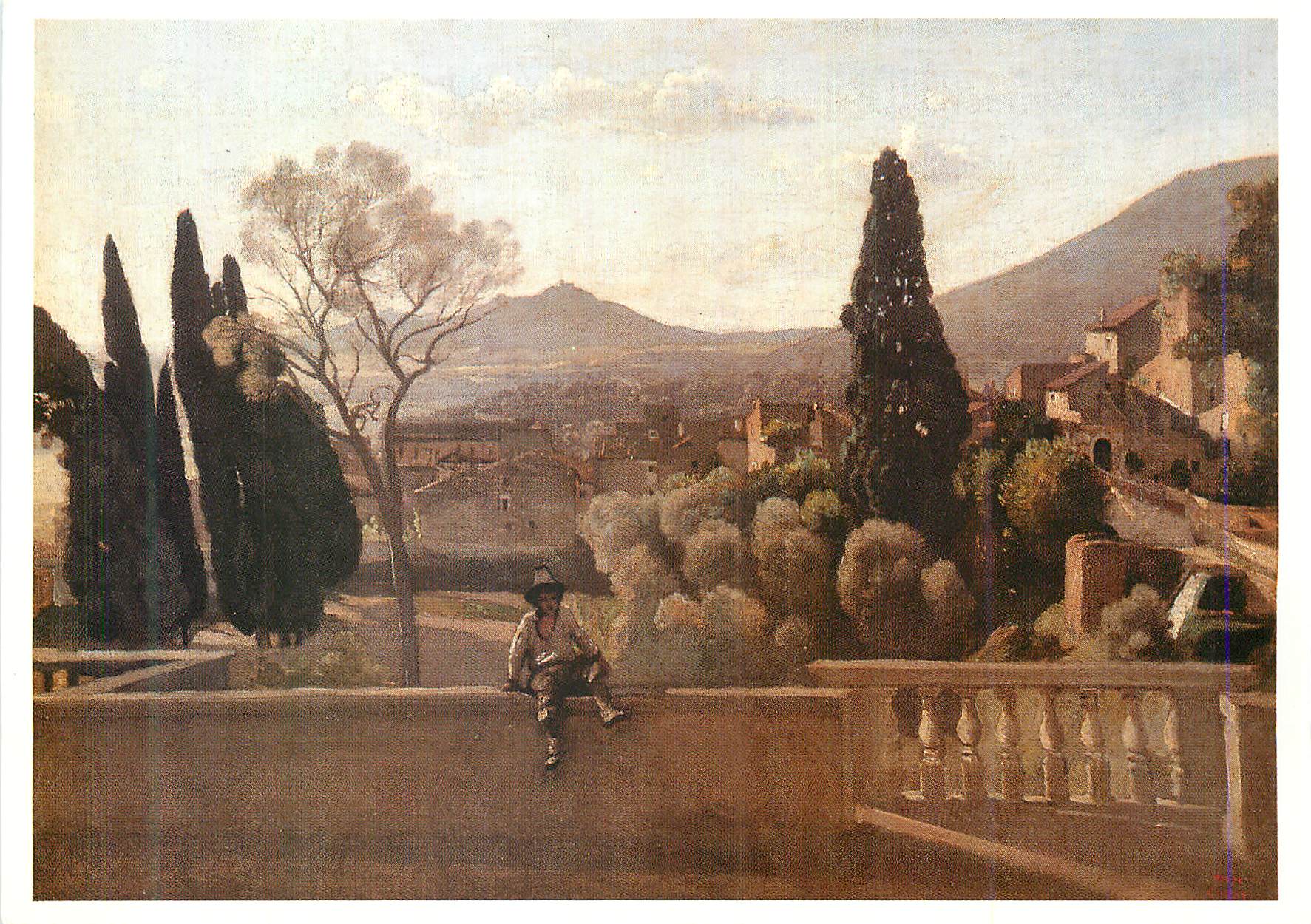 CPM Corot (1796 1875) Tivoli les jardins de la villa d'Este 1843