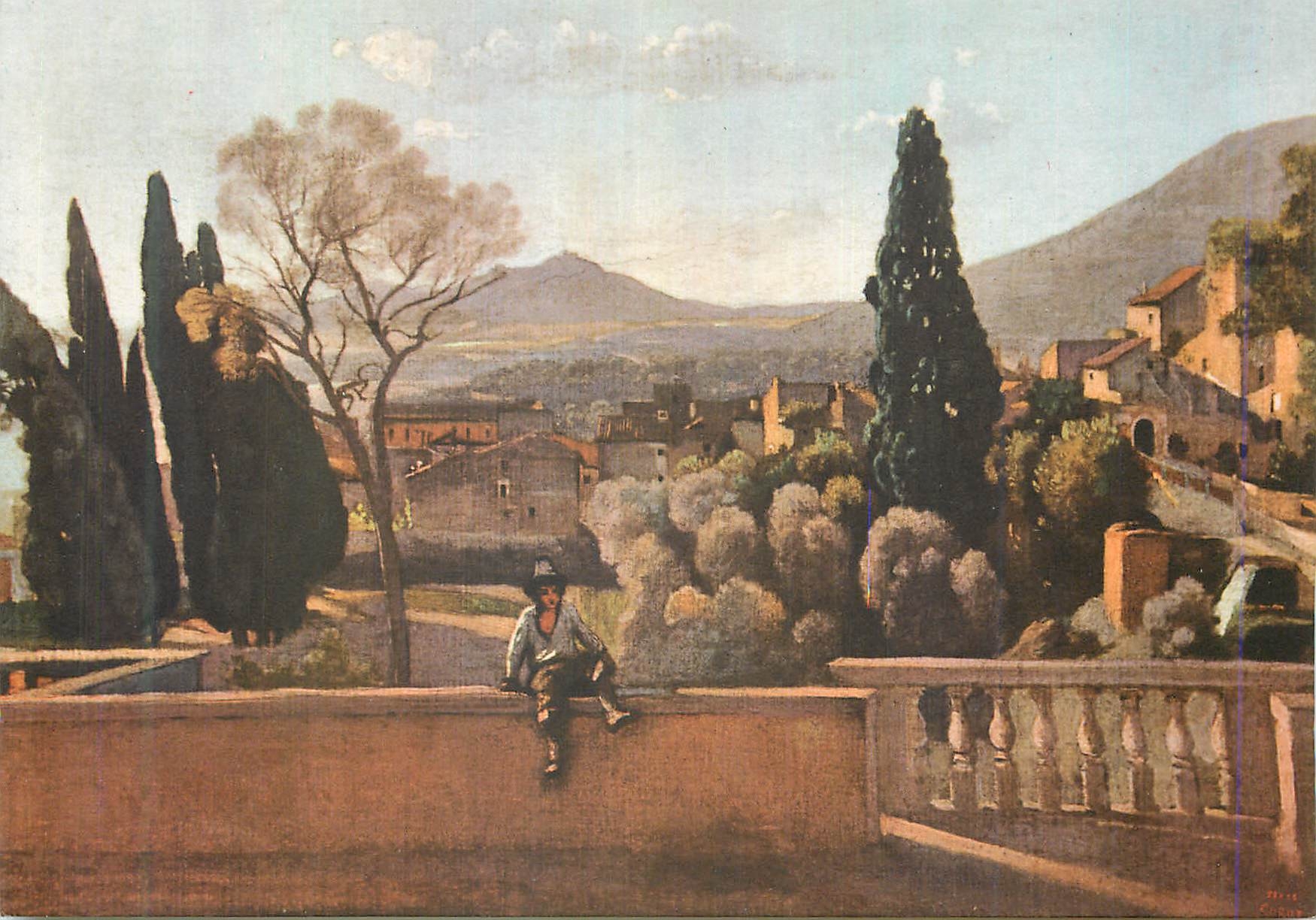 CPM Corot (1796 1875)Tivoli Les jardins de la Villa d'Este
