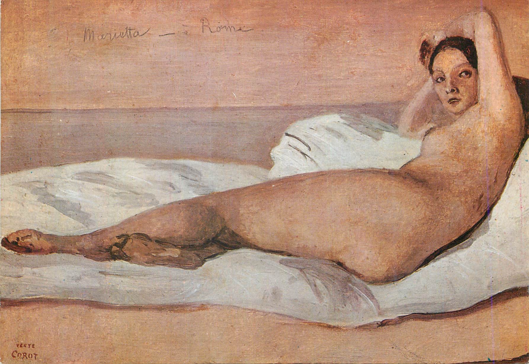 CPM Corot Marietta Musee du Peti Palais