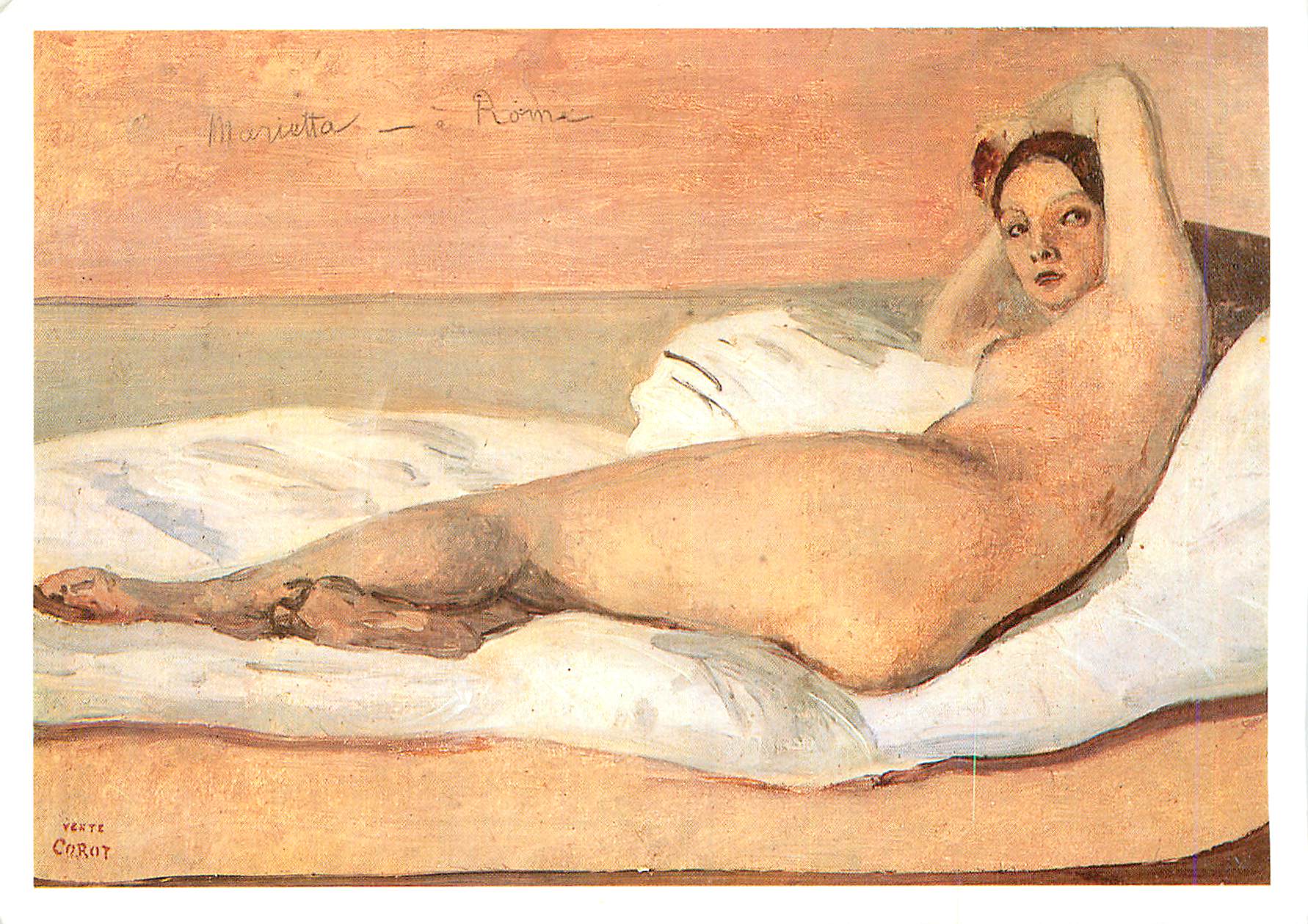 CPM Jean Baptiste Corot Marietta 1843 Musee du Petit Palais Paris Cliche Musees de la ville de Paris