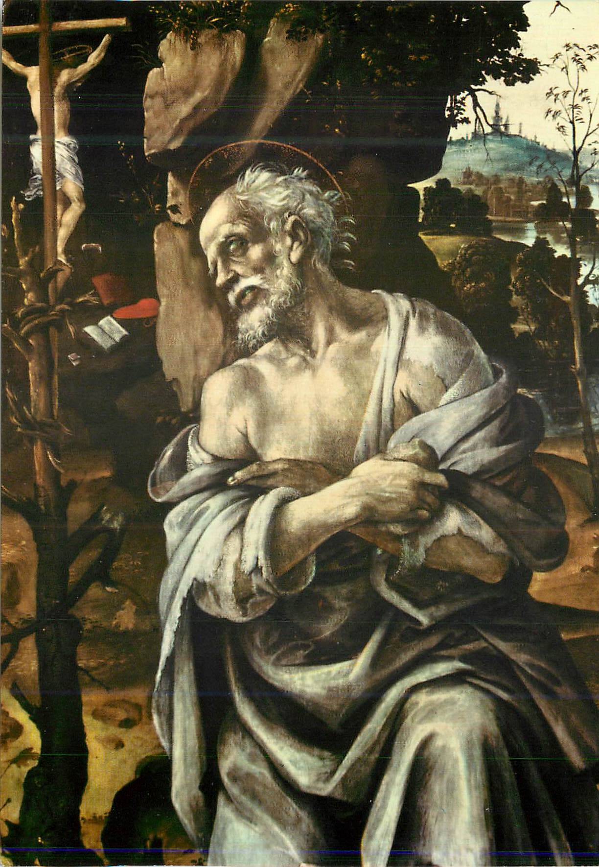 CPM Firenze Galleria Uffizi Filippino Lippi (1457 1504) St Jerome
