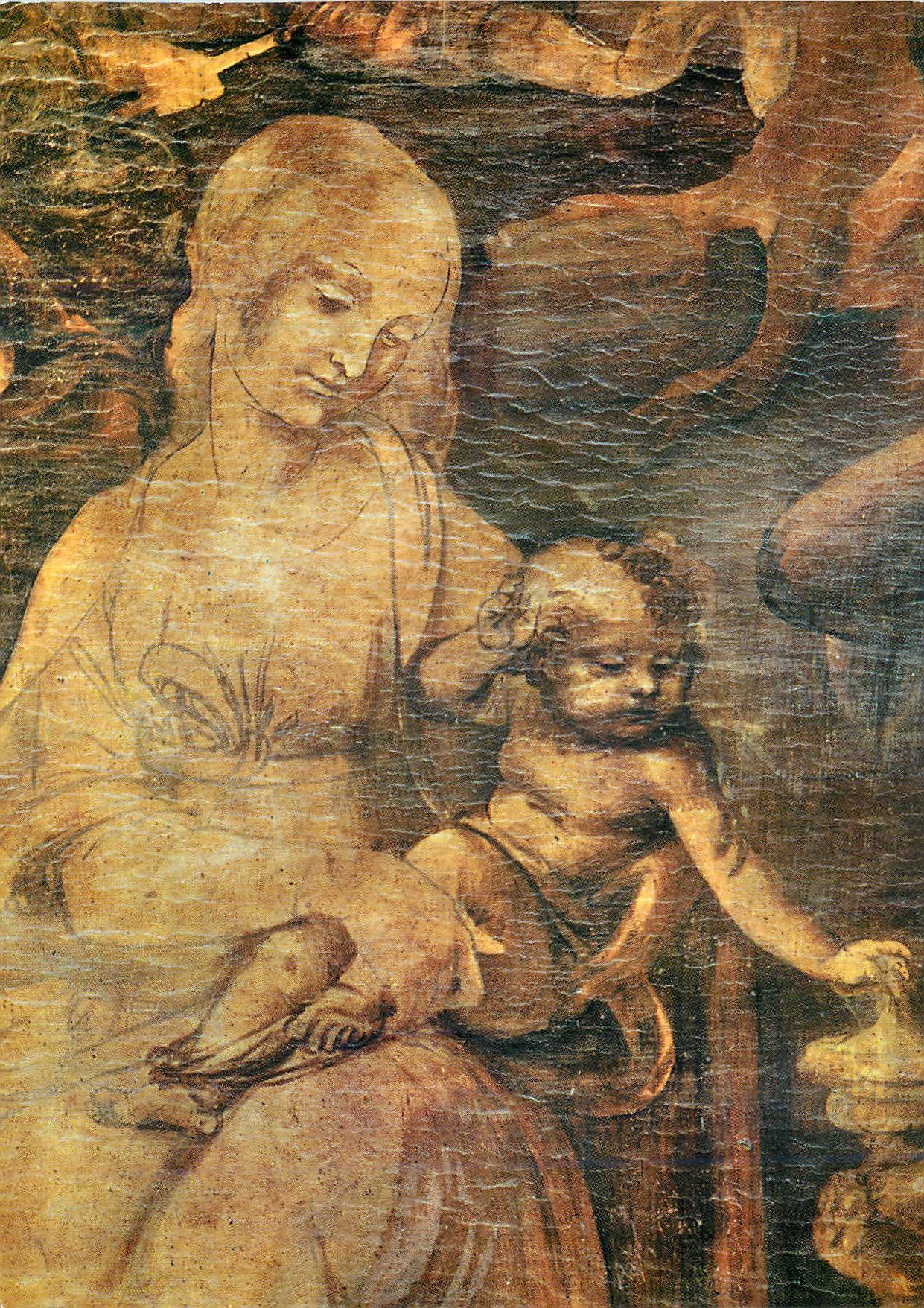 CPM Firenze Galleria Uffizi Leonardo Da Vinci L'Adoration des Mages Detail