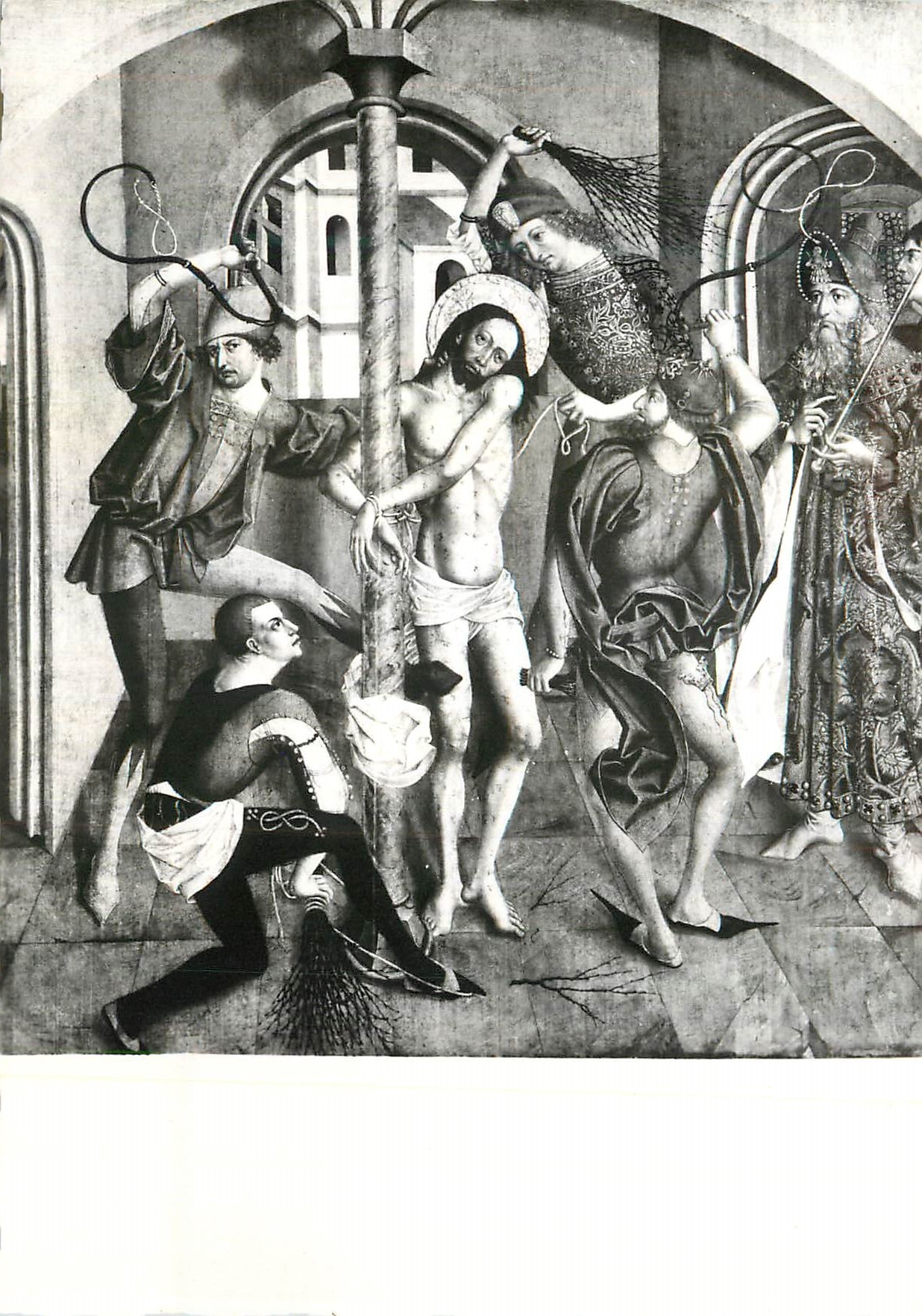 CPM Musee des Beaux Arts Ecole Allemande (XVe siecle) La Flagellation (Collection Grobet Lobadie)