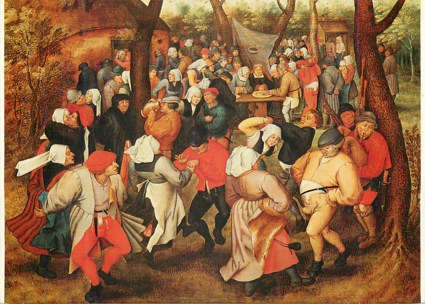 CPM Pierre Brueghel Le Jeune 1564 1638 Dance de noce en Plein air 1607