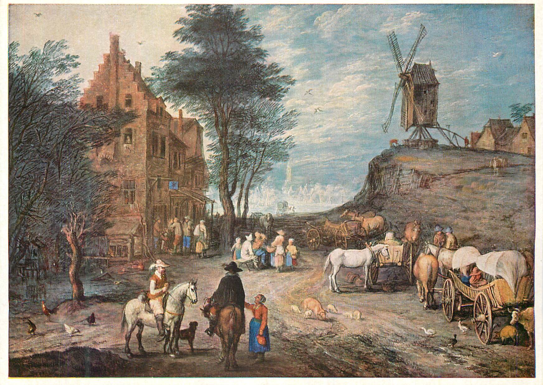 CPM Jan Brueghel (1568 1626) L'auberge de la Campagne