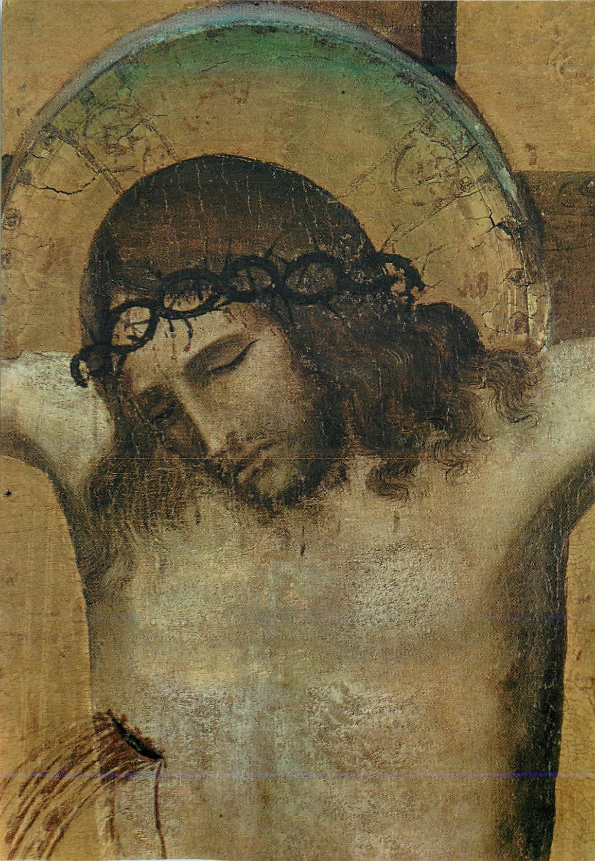 CPM Museo Di Bassano Del Grappa Guariento Le Christ crucifie (detail)