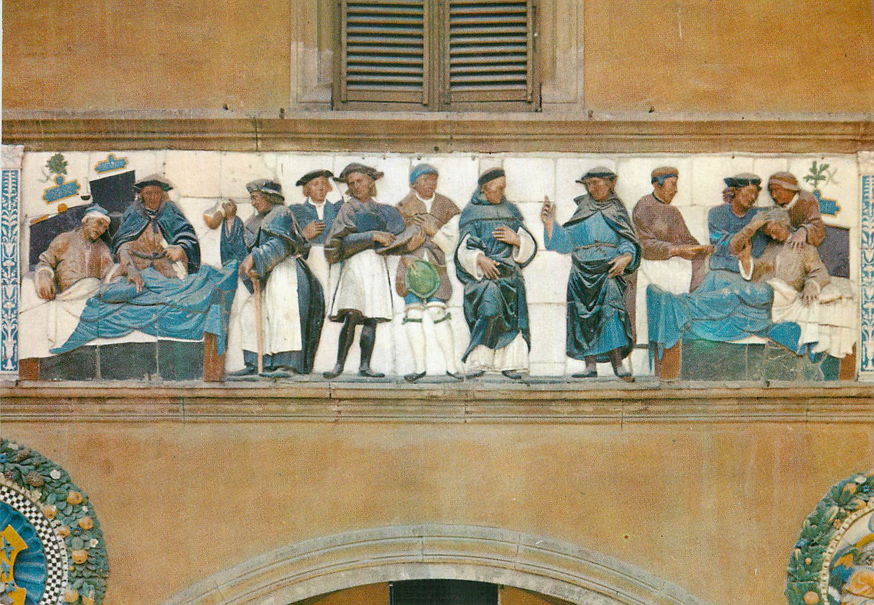 CPM Pistoia Hopital du Ceppo Frise Robbienne Visiter les infirmes