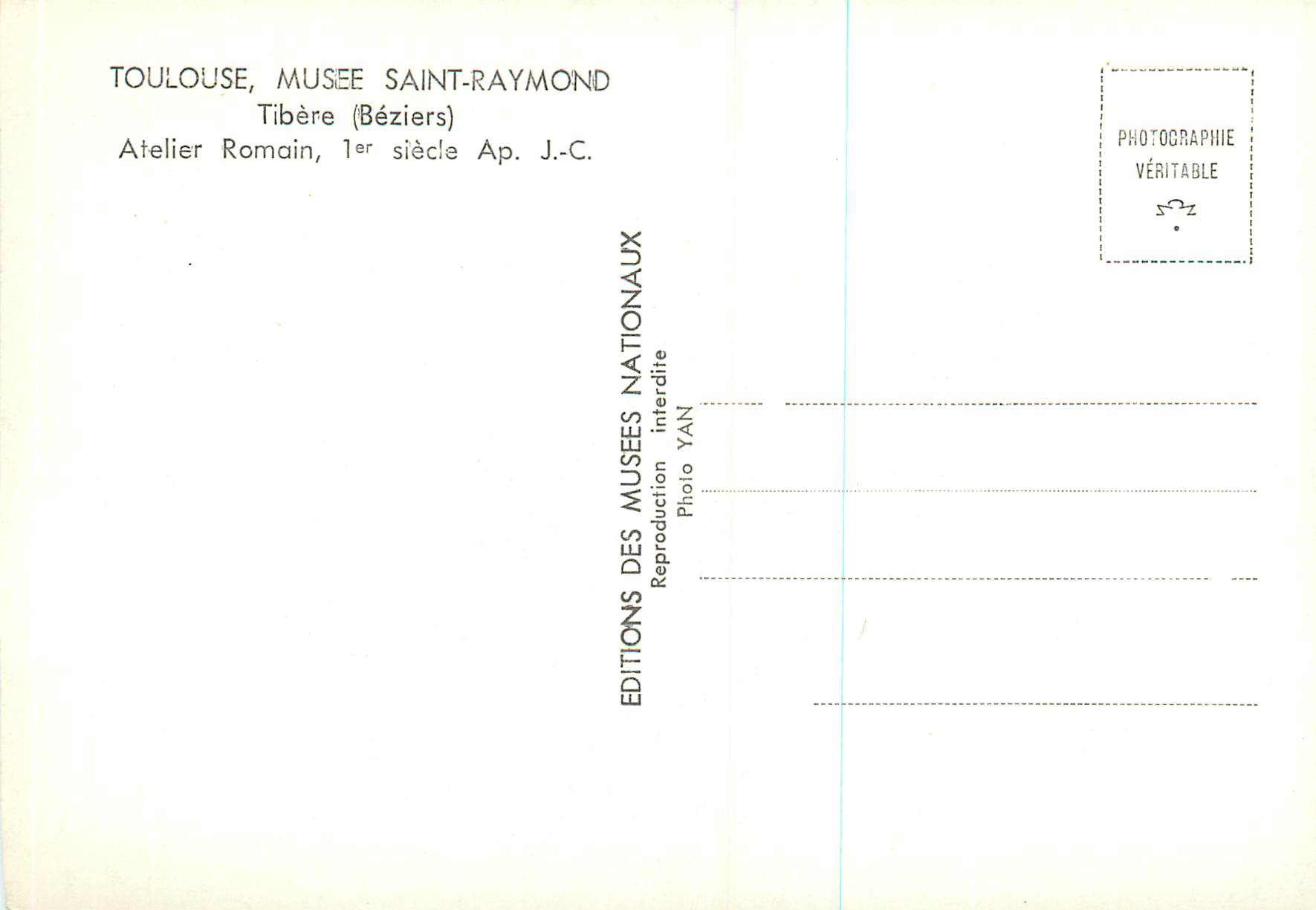 Atelier Romain — Tibère (Béziers) — Éditions des Musées Nationaux — Reverso