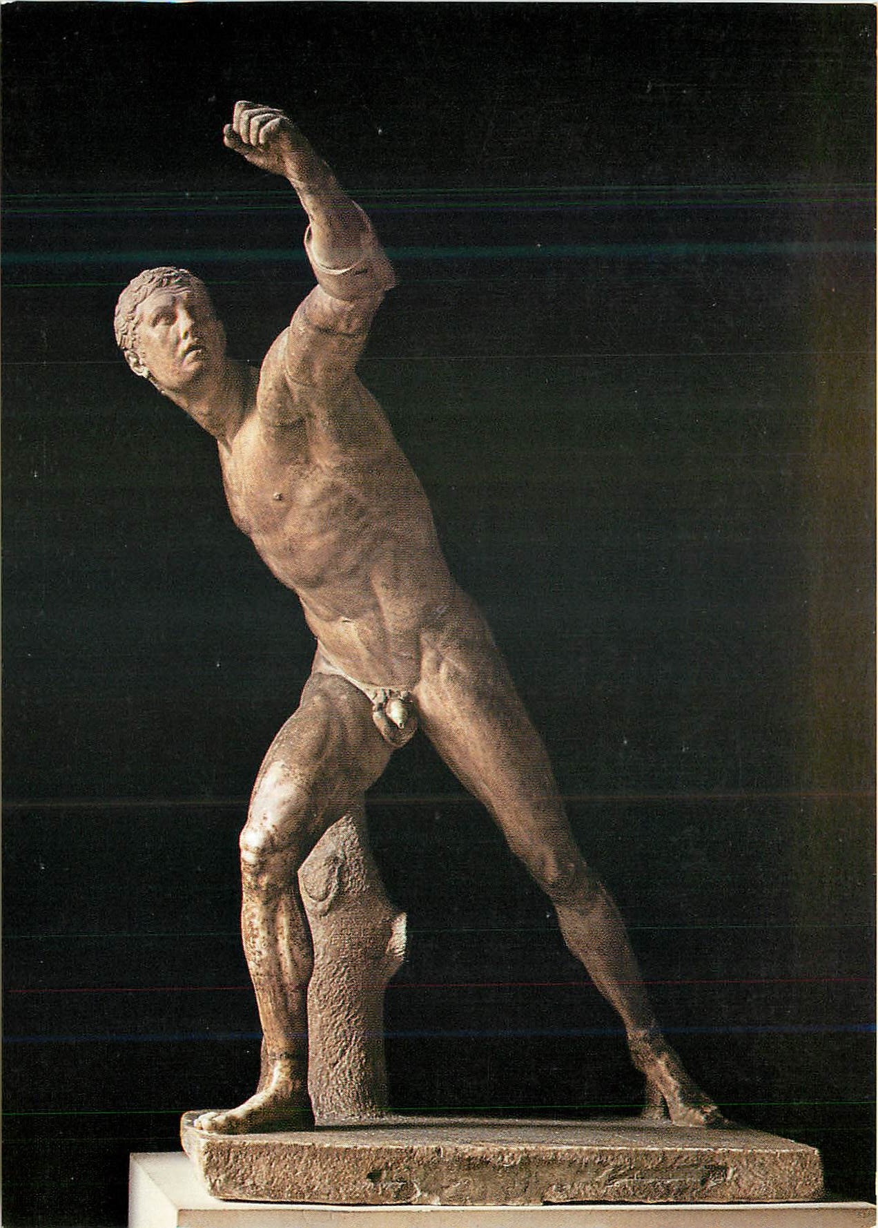 Guerrier combattant dit « Gladiateur Borghèse » — par Agasias d’Éphèse — Musée du Louvre