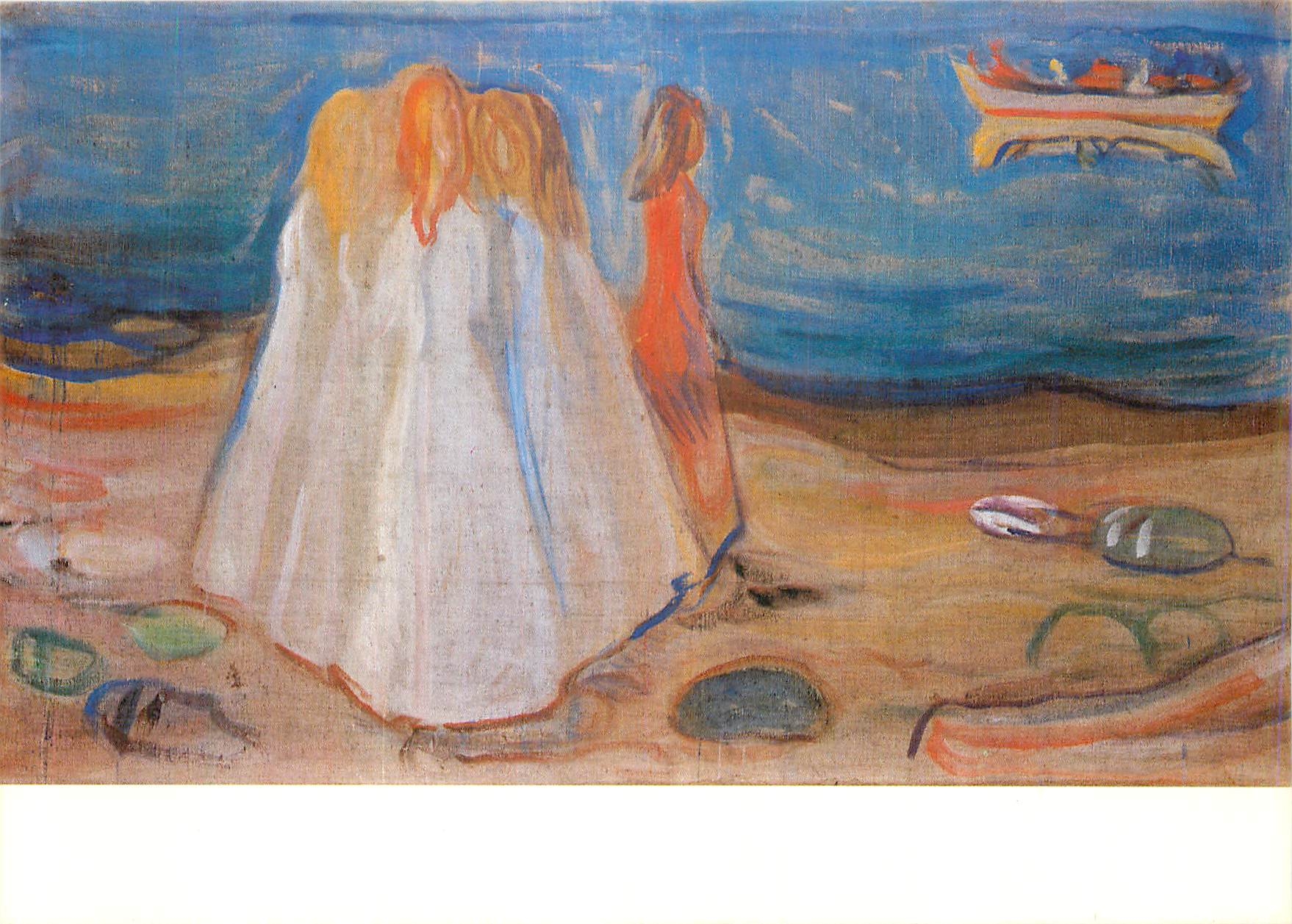 CPM Edvard Munch (1863 1944) Jeune filles au bord de la mer