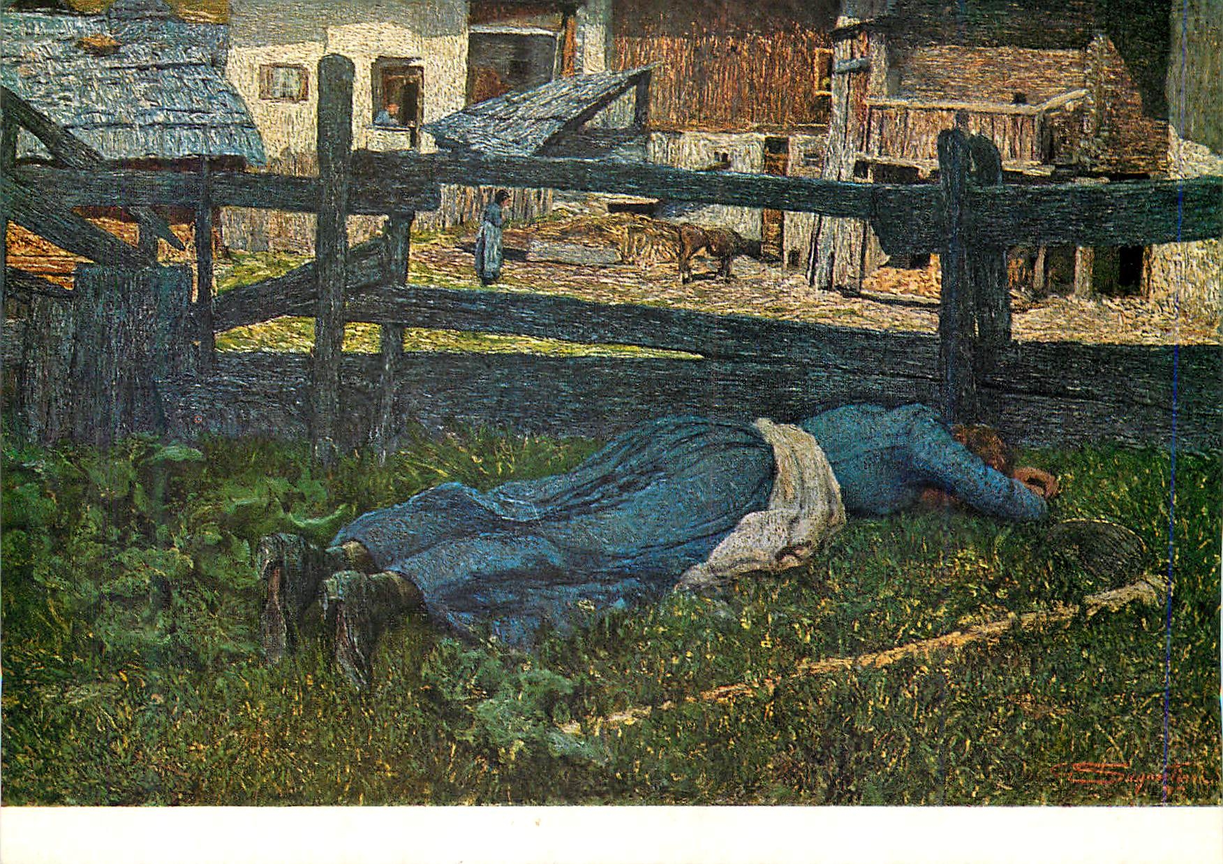 CPM Segantini Giovanni 1858v1899 Ruhe im Schatten (Riposo all'Ombra)