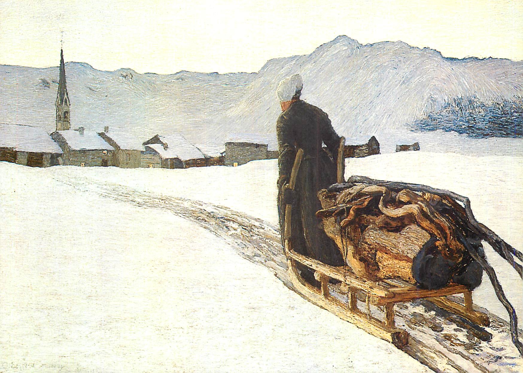 CPM Giovanni Segantini (1858 1899) Le retour de la foret