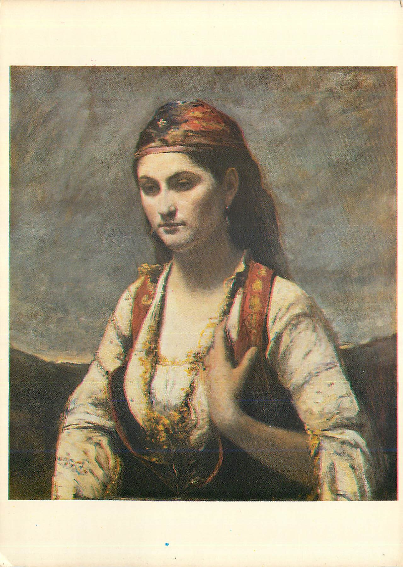 CPM Jean Baptiste Corot (1796 1875) The Albanian Girl 1872 Oil on canvas