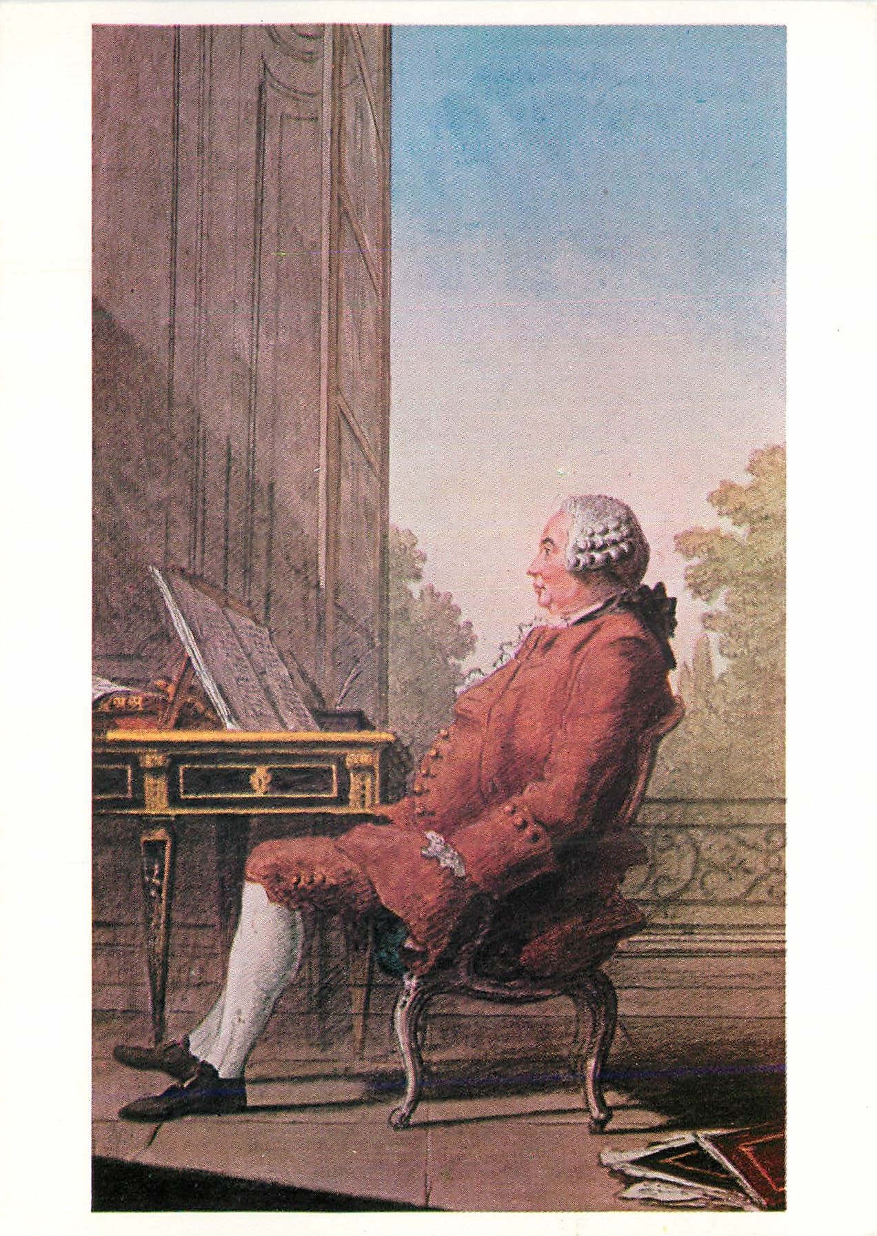 CPM Scottish National Portrait Gallery Louis Carrogis (Carmontelle) David Hume 1711 1776