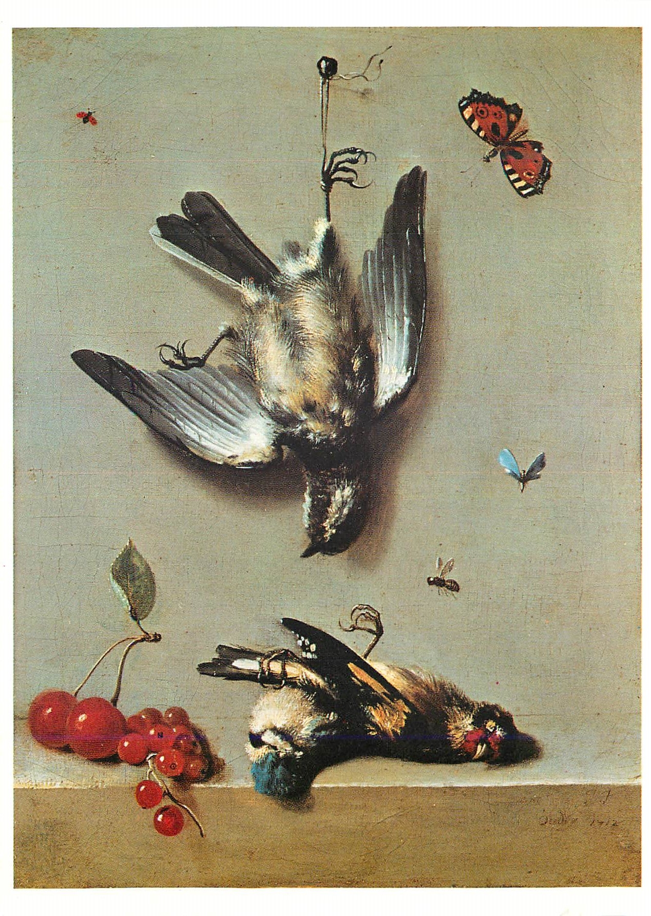 CPM Paris Grand Palais Exposition Jean Baptiste Oudry (1686 1755) Nature morte avec oiseaux morts et cerises