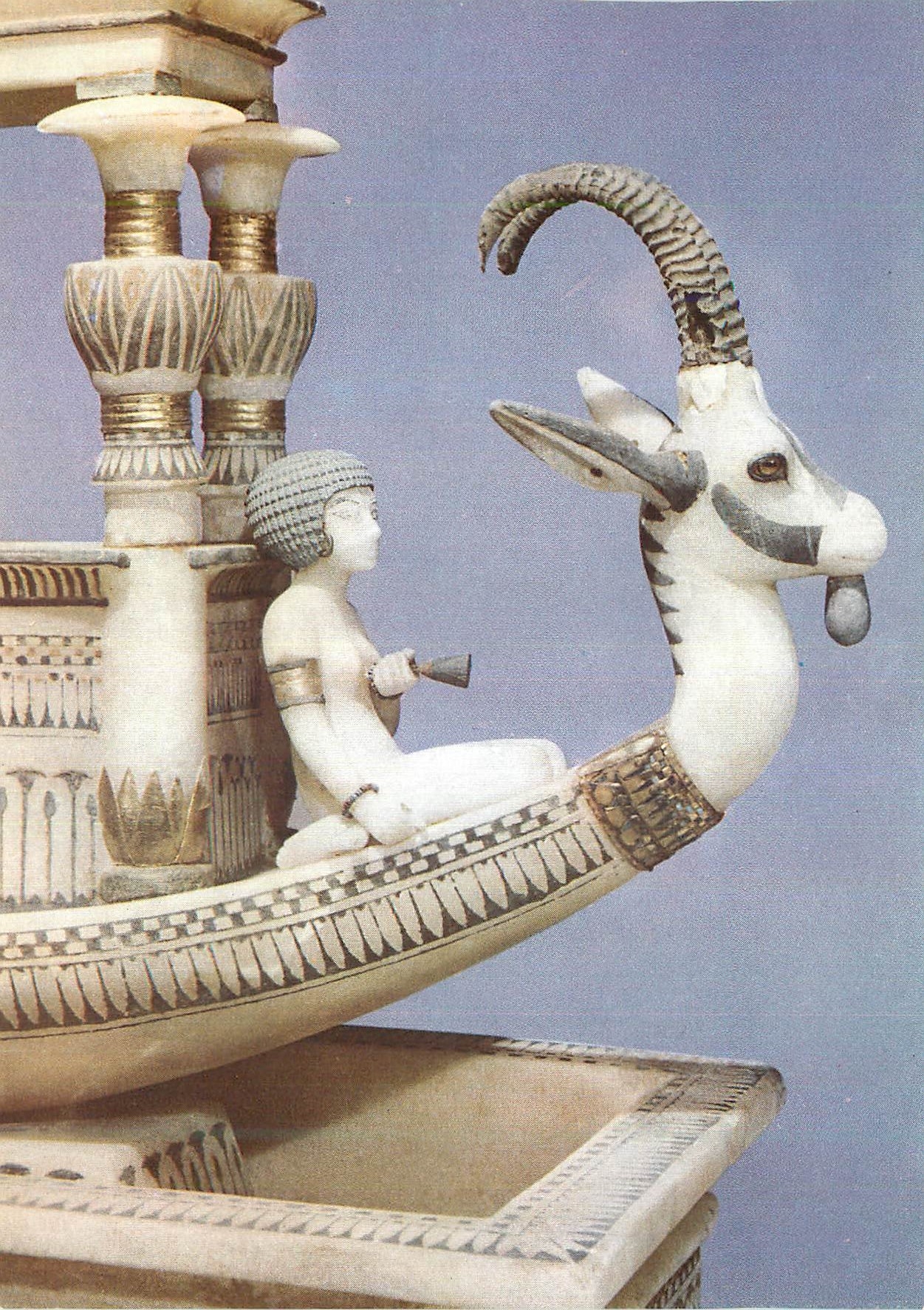 CPM Toutankhamon (premiere serie) Prosse d'une barque d'albatre