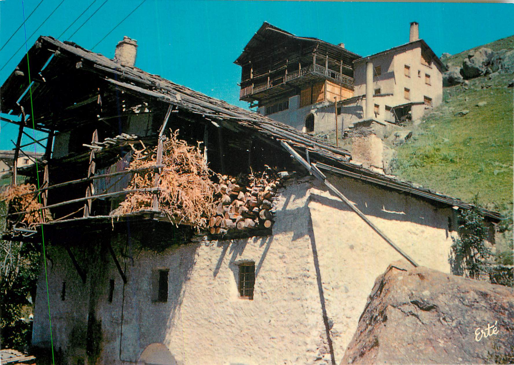 Saint-Véran — Traditionelle alte Chalets — Editions Arts Graphiques, n°715