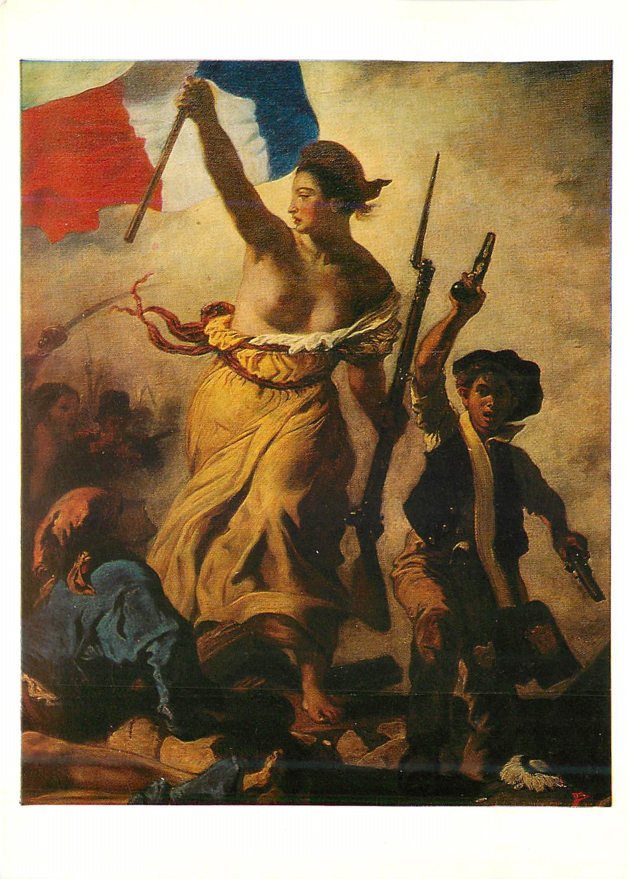 CPM Eugene Delacroix (1798 1863) La liberte guidant le peuple (detail) Musee du Louvre