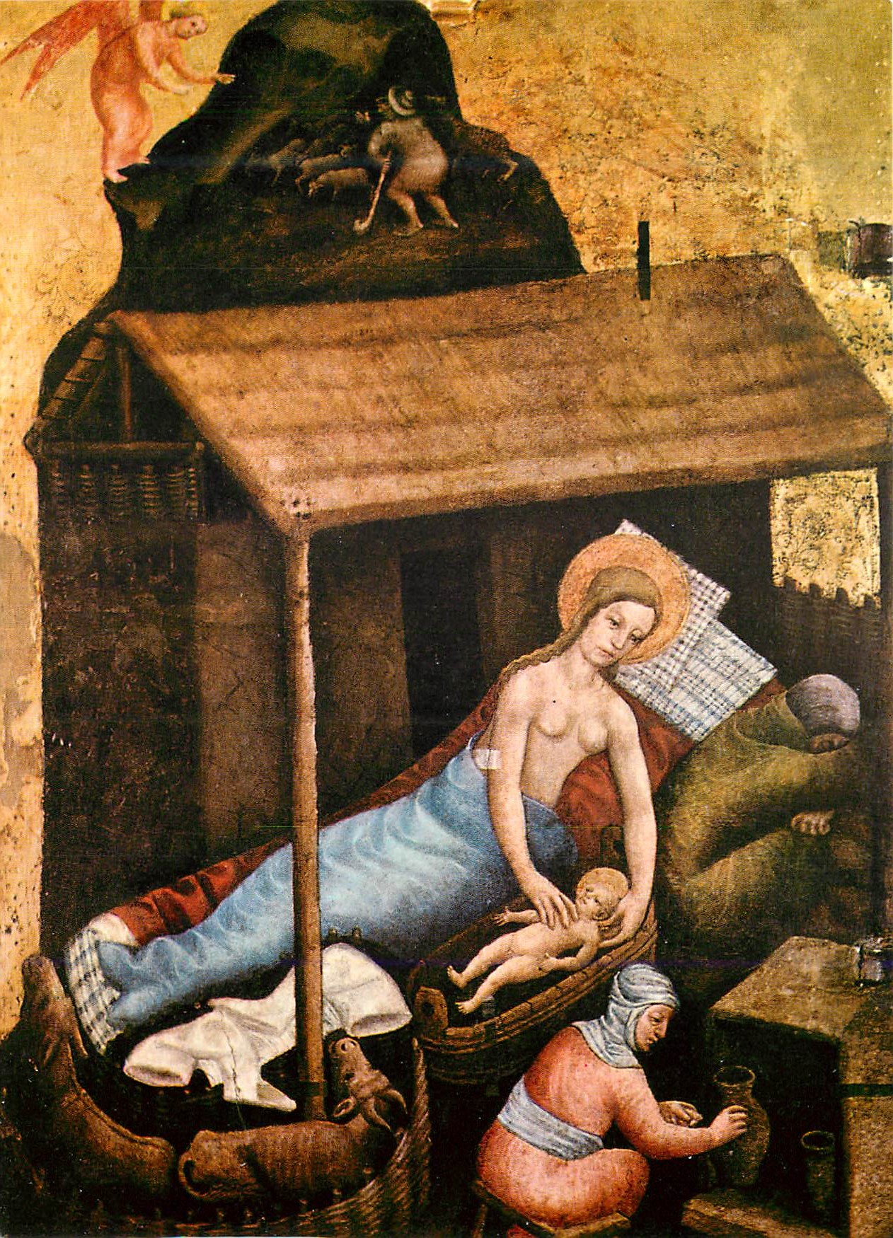 CPM Altar Von Schloss Tirol 1370 Geburt Christi