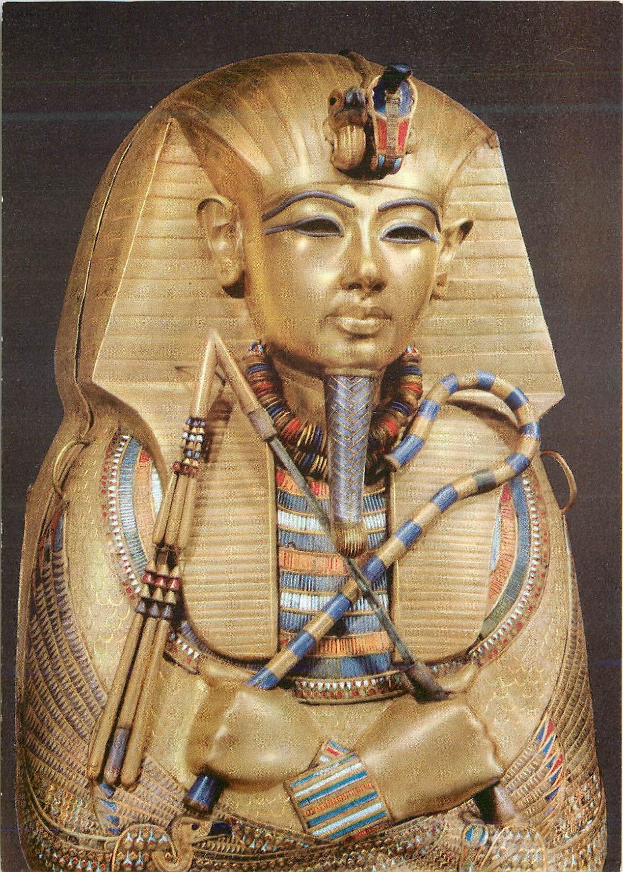 CPM Toutankhamon (Premiere serie) Le sarcophage d'or Egypte
