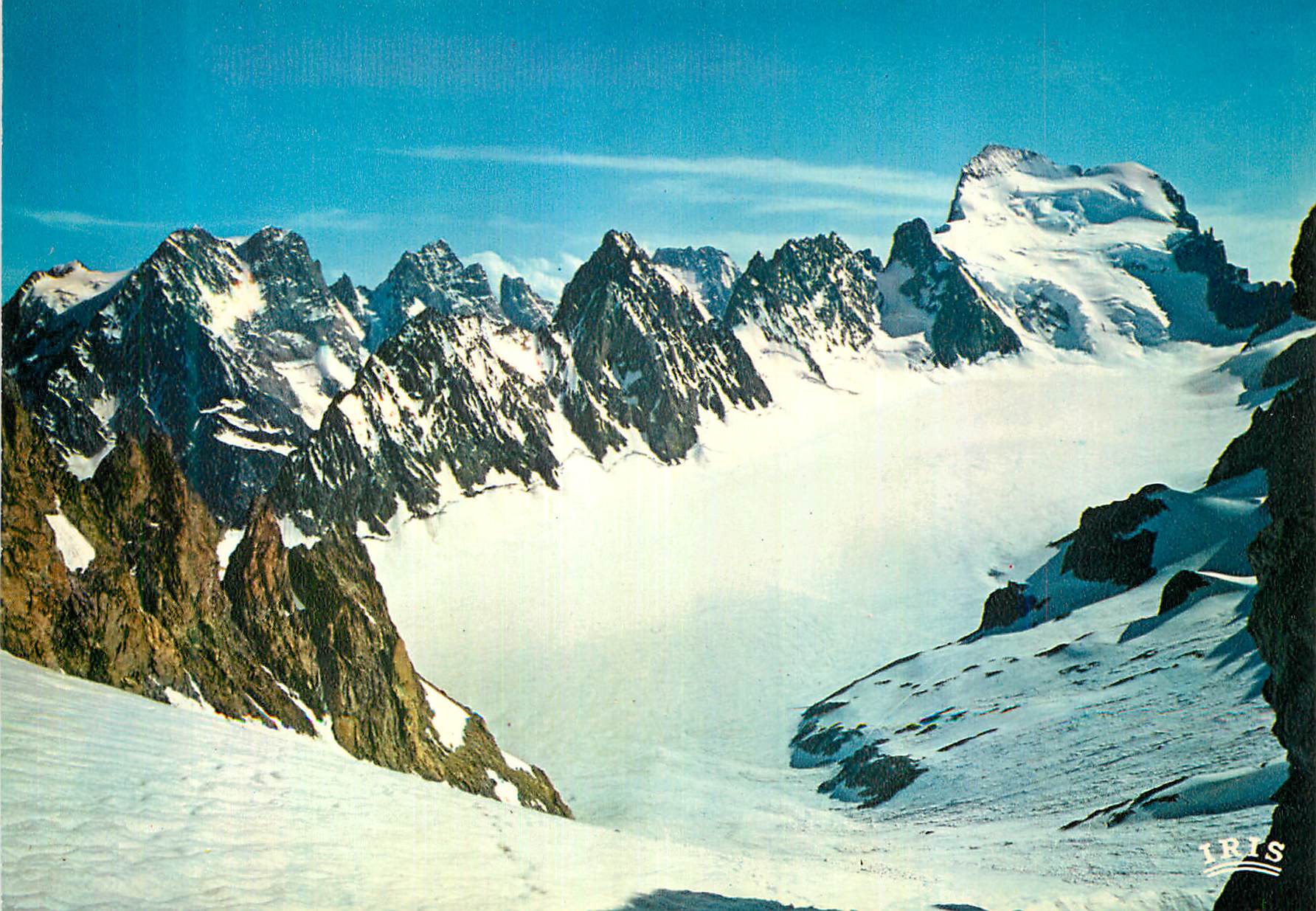 CPM Massif des Ecris (Hautes Alpes) Le Pelvoux Le Pic sans nom l'Ailefroide
