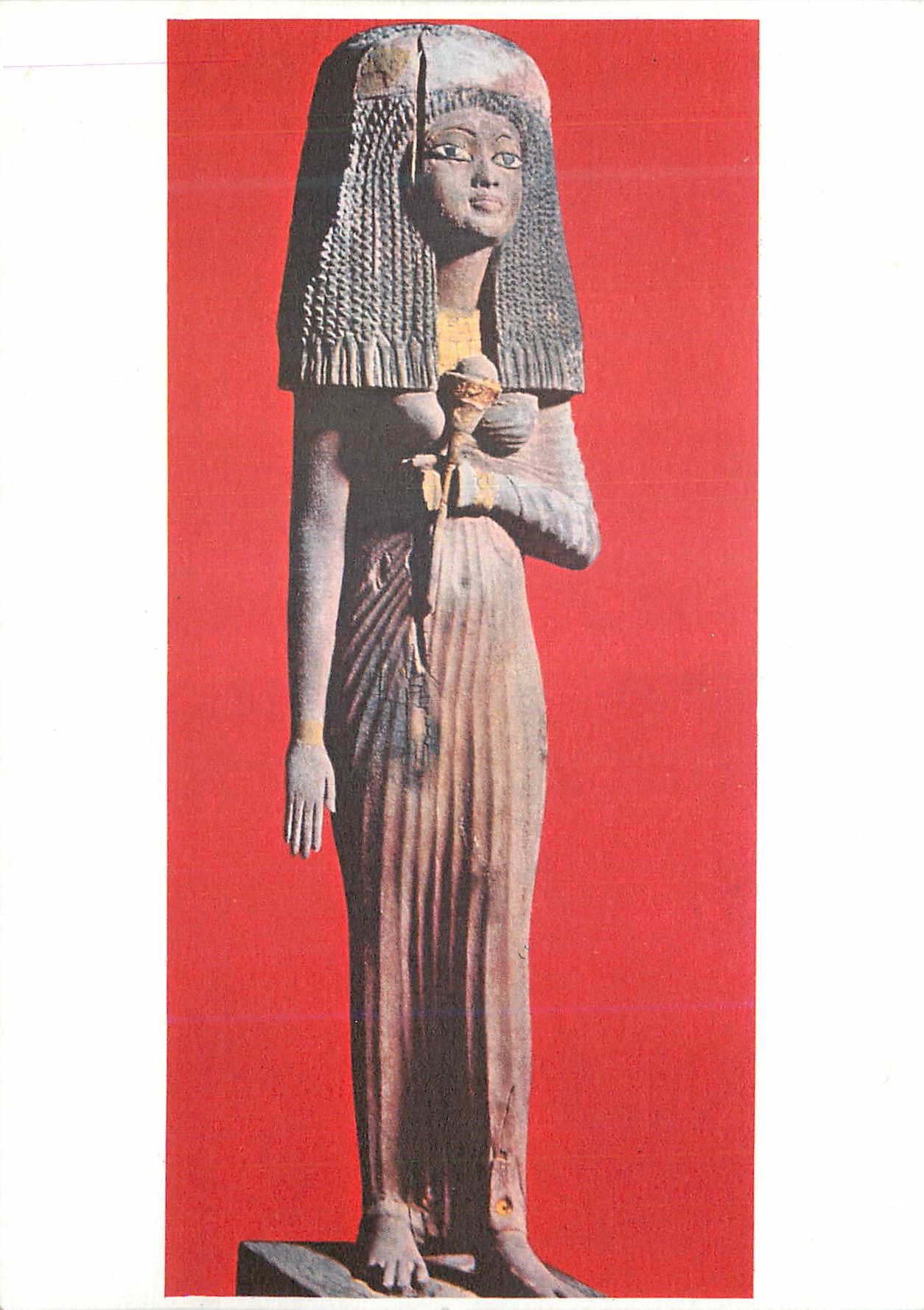 CPM Art Egyptien Elegante du Nouvel Empire Statuette en bois Fin XVIIIe debut XIVe dynastie Musee du Caire