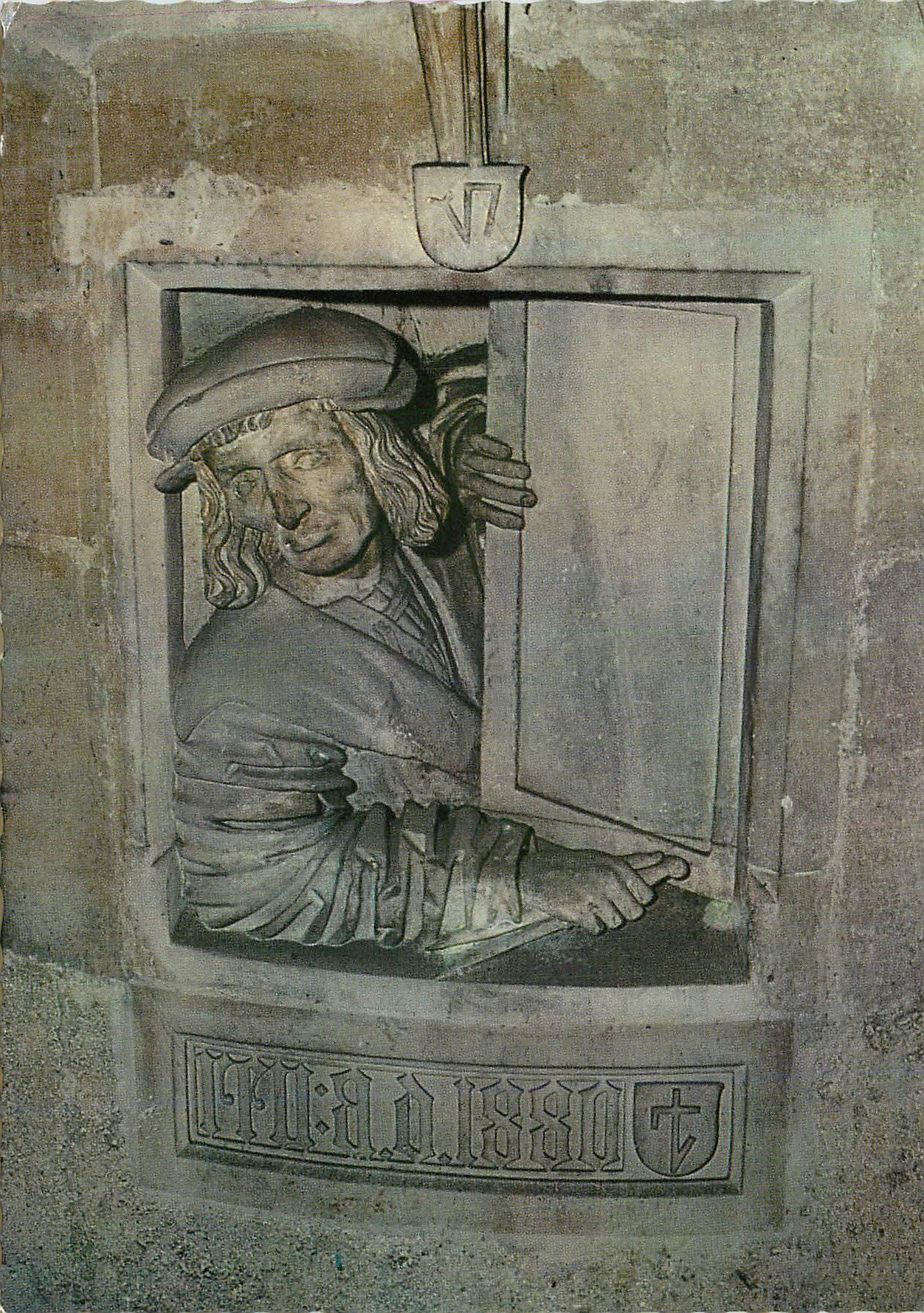 CPM Wien Stephansdom Fenstergucker 1510 derstelland Meister Pilgram