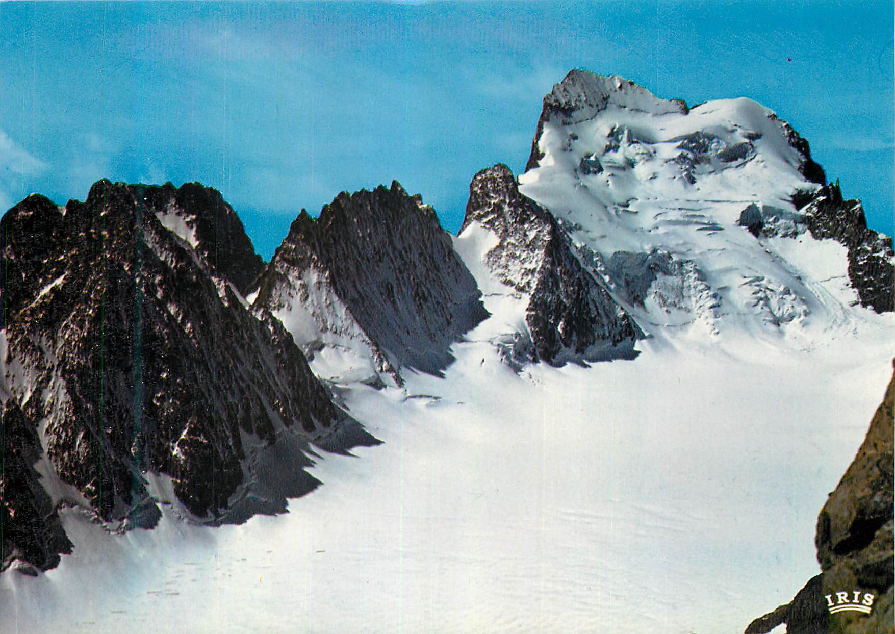 CPM Massif des Ecrins Les Sagnes Barre Noire Barre Blance et les Ecrins