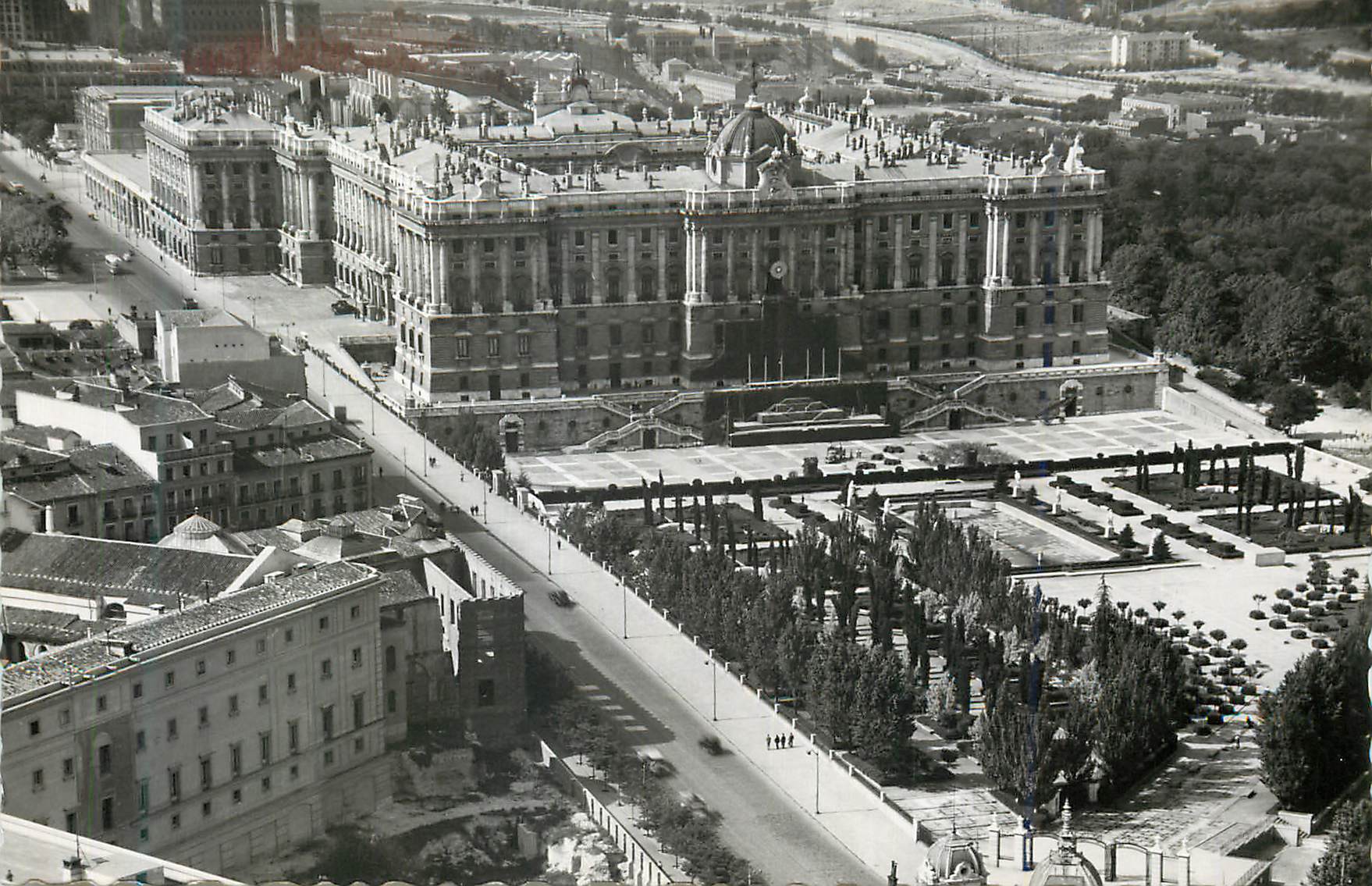 CPM Madrid Palais National Vue panoramique