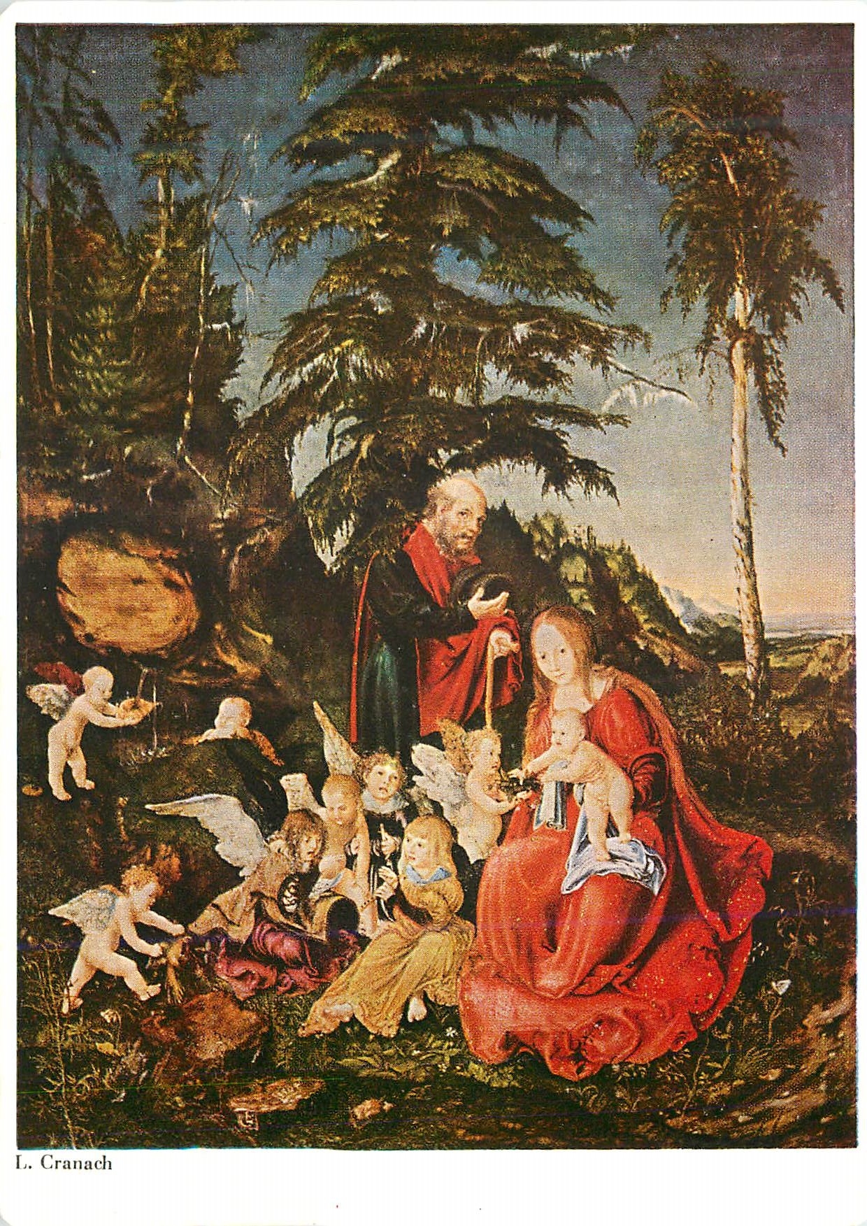 CPM Lucas Cranach Repos pendant la fuite (Berlin)