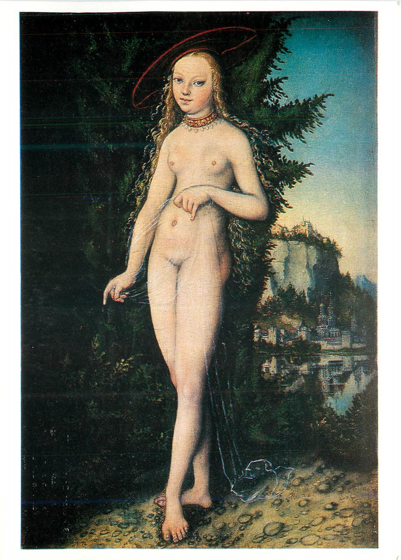 CPM Cranach Lucas(1472 1553) Venus dans un paysage (1529) Musee du Louvre
