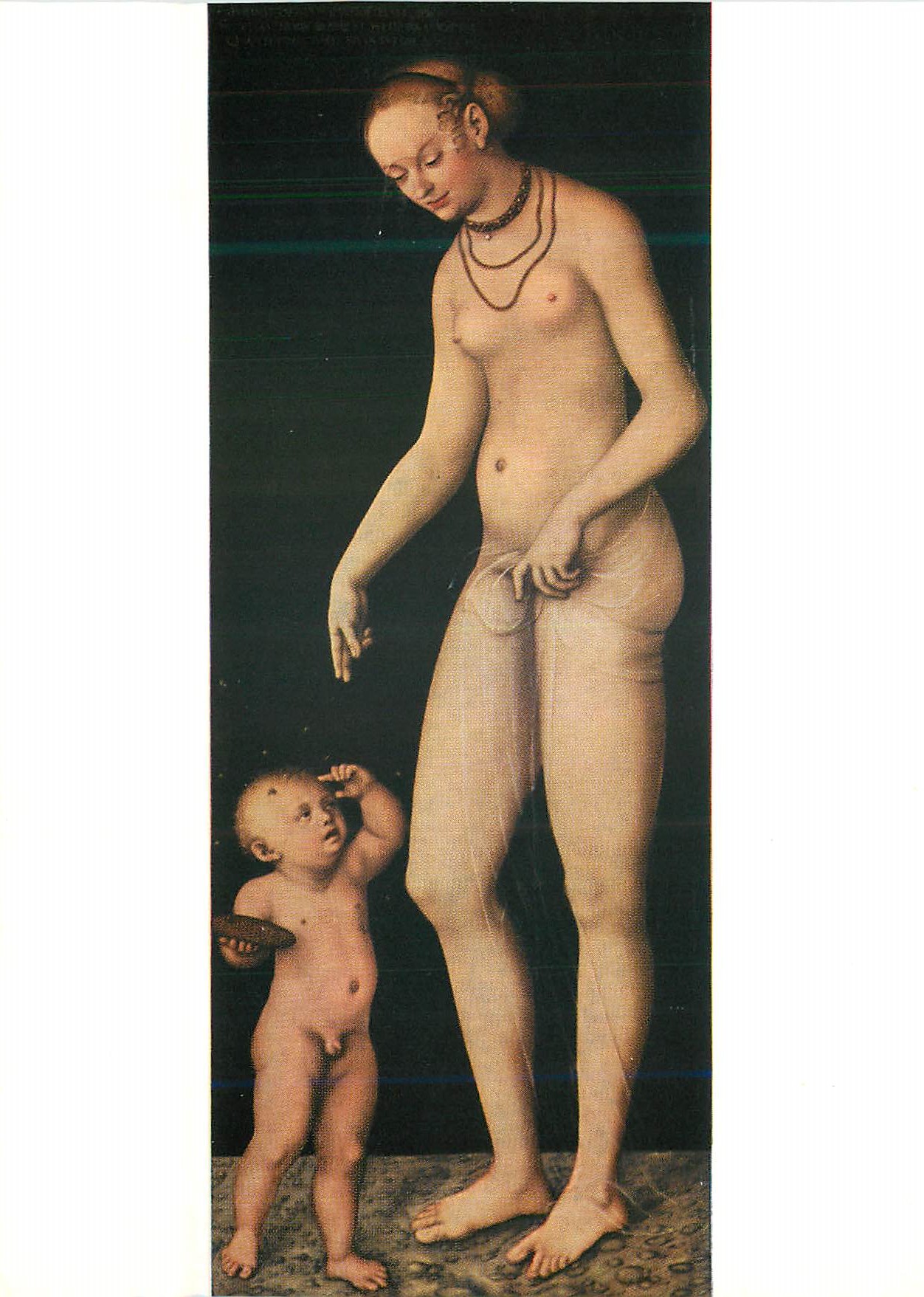 CPM Cranach Lucas de Oude (1472 1553) Venus and Amor