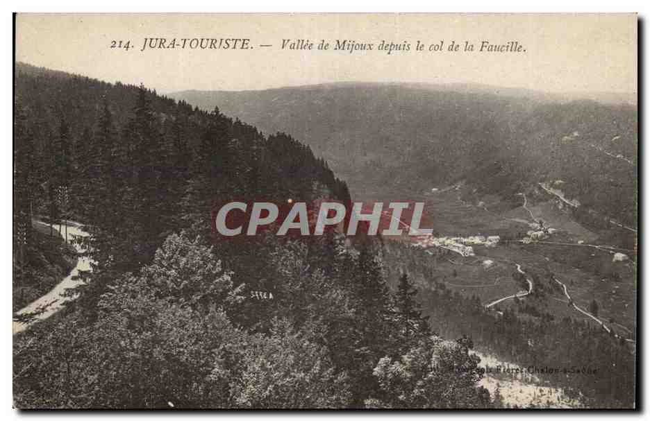 Jura Touriste CPA Vallee des Mijoux depuis le col de la Faucille