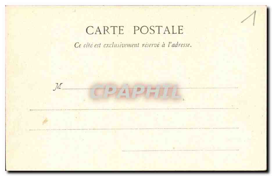 Cannes CPA Vue prise de la route de Grasse — Rückseite