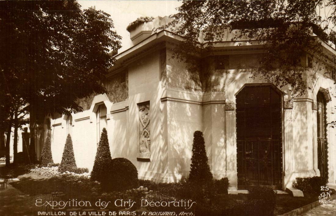 Exposition des Arts Decoratifs CPA Pavillon de la ville de Paris R Bouvard arch