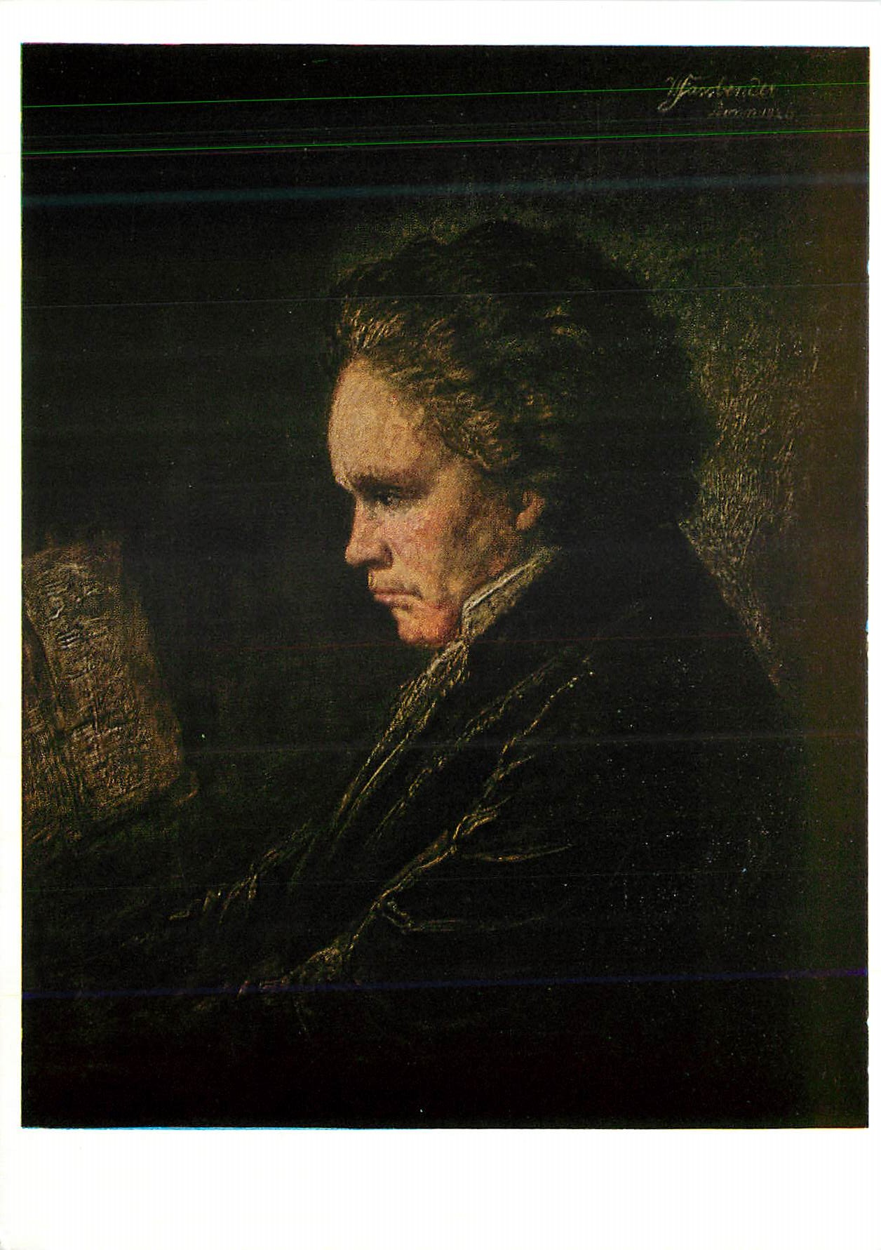 CPM Fassbender Ludwig van Beethoven (1770 1827) Ackermann Kalender Zeigen