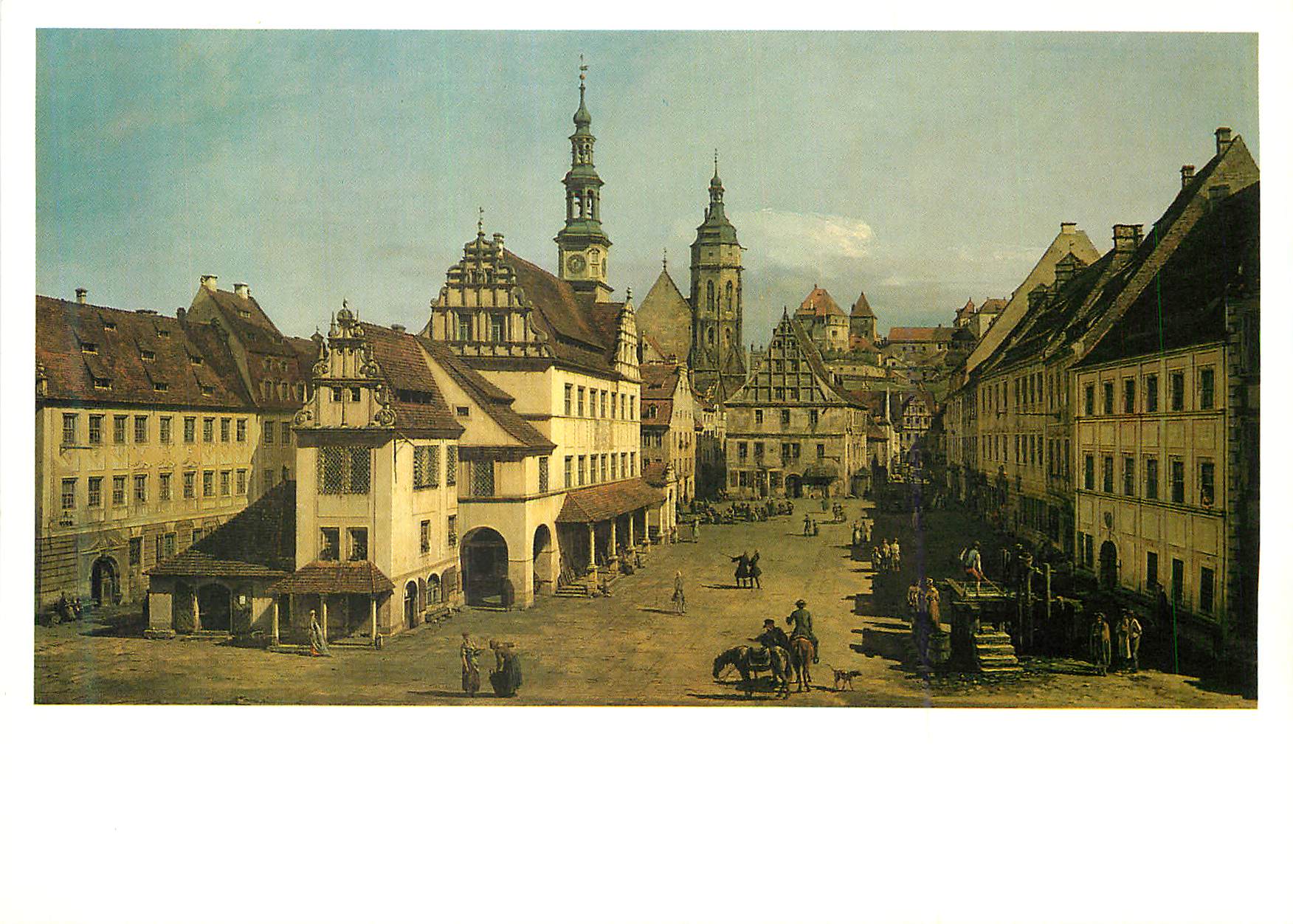 Place du marché de Dresde — vue historique — éditeur non identifiable