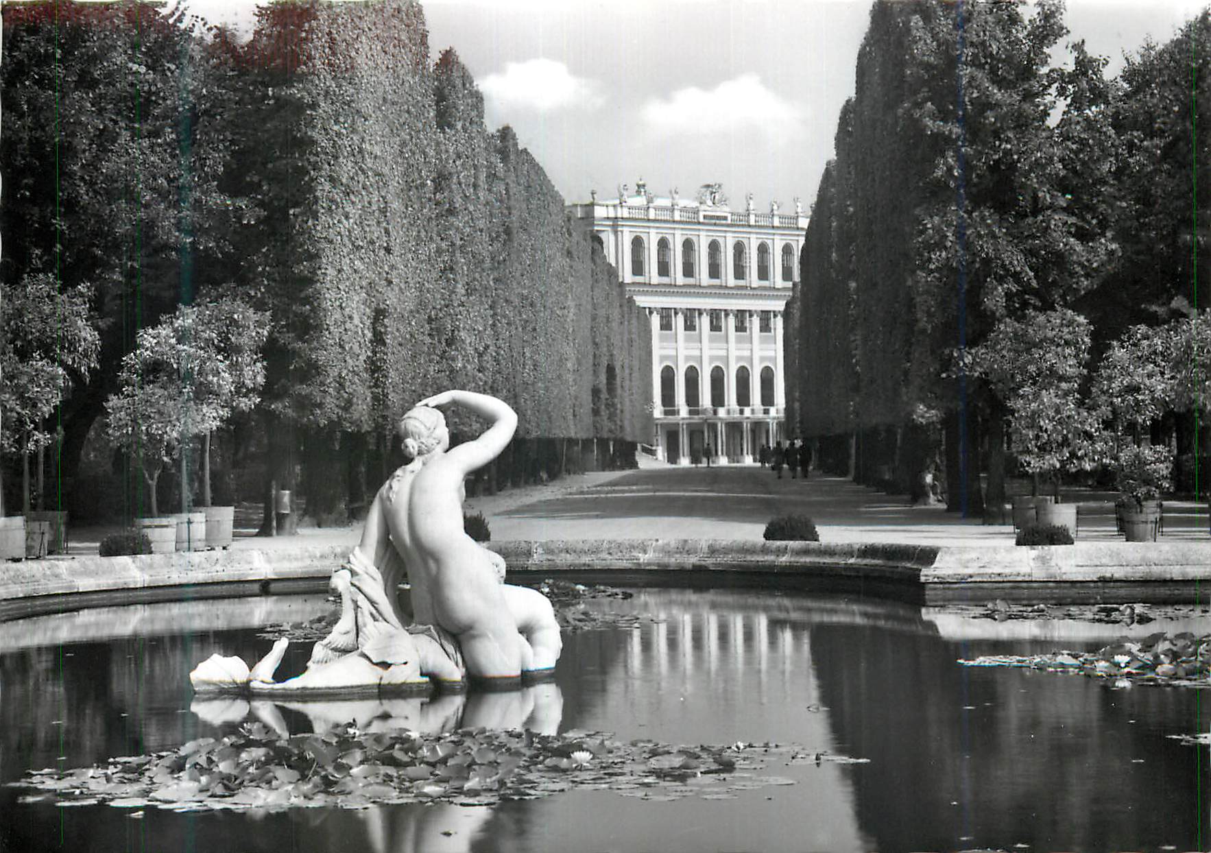CPM Vienne Chateau de Schonbrunn Bassin aux Contours d'Etoile