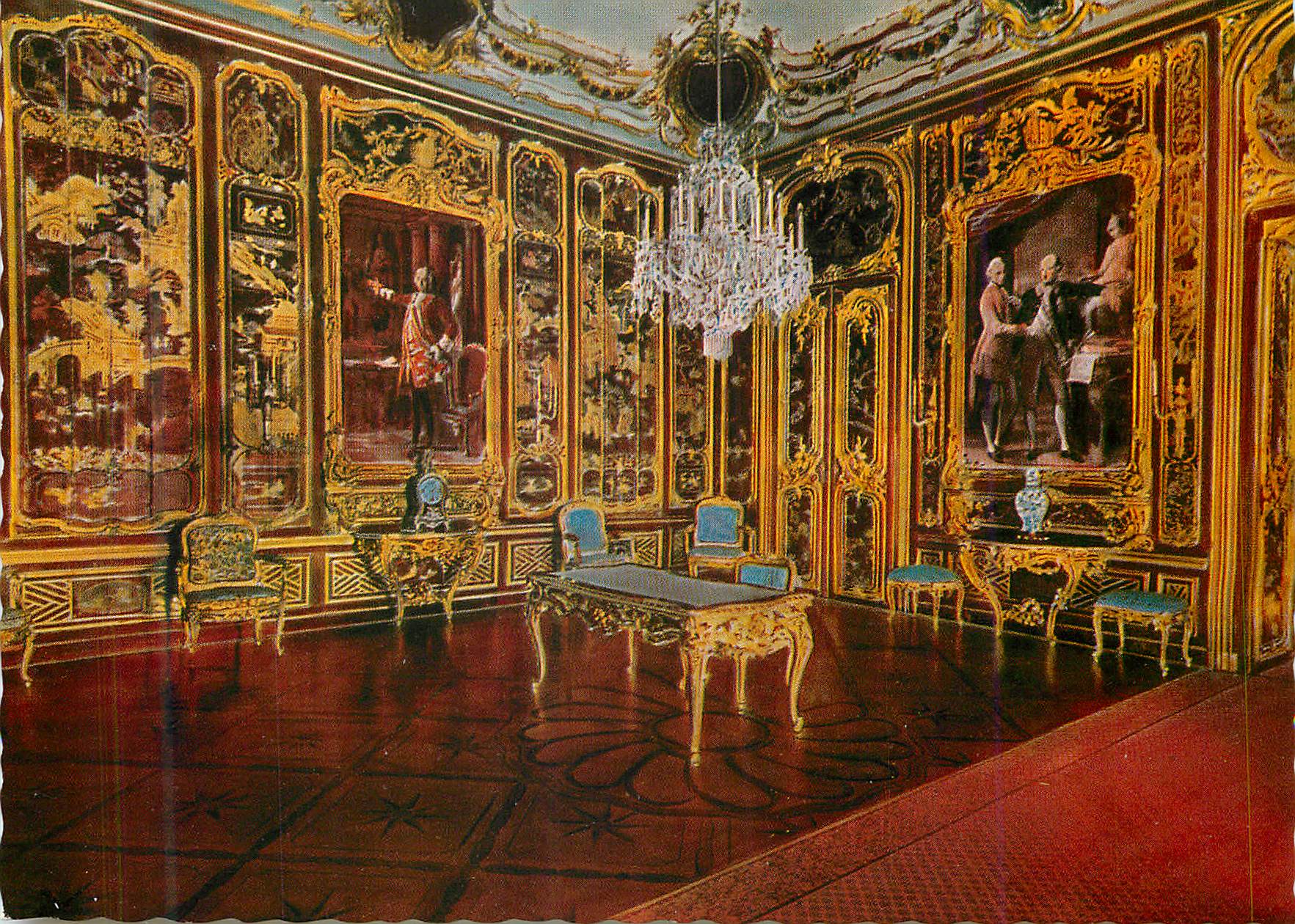 CPM Wien Schloss Schonbrunn La Chambre Vieux Laque