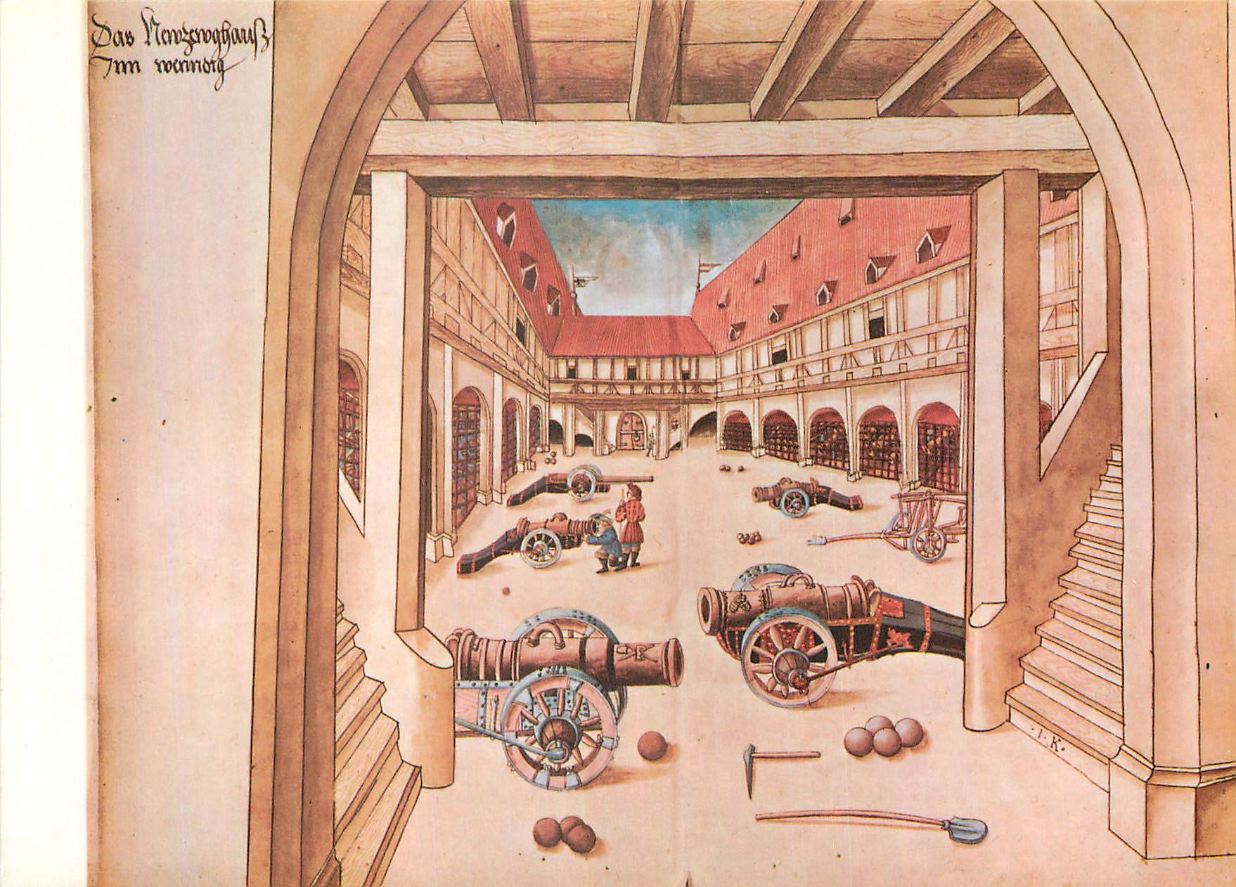 CPM Wien Nationalbibliothek Das Zeughaus in Innsbruck um 1507