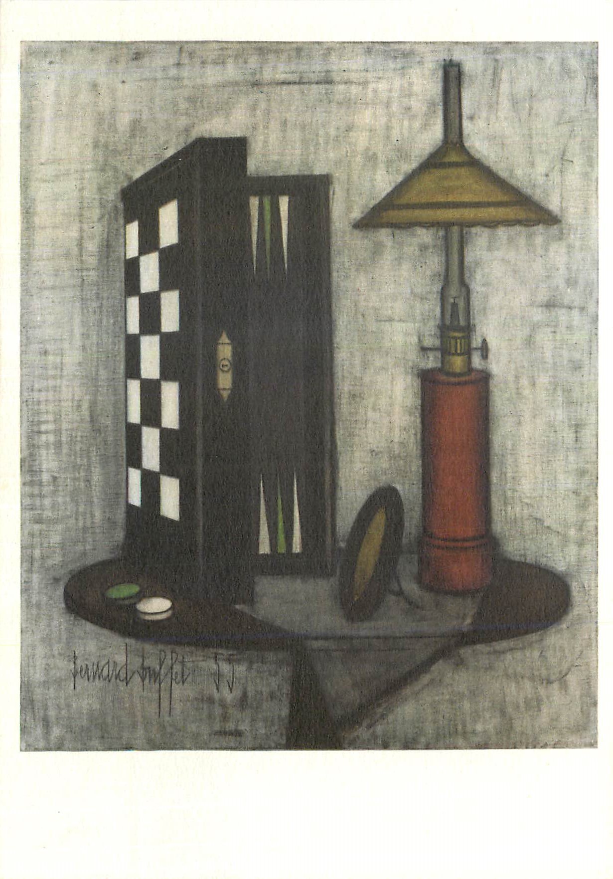CPM Bernard Buffet Nature Morte a l'Echiquier 1955