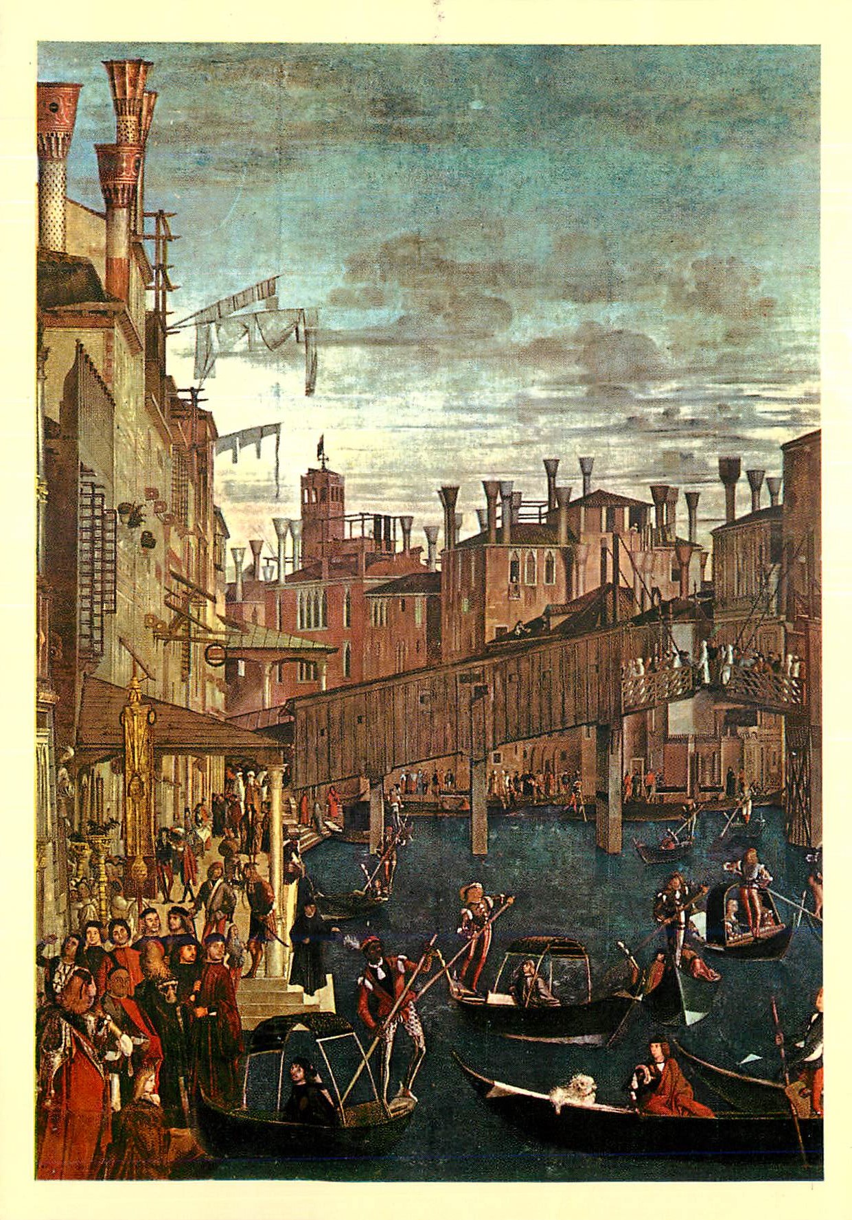 CPM Vittore Carpaccio (Venezia Circa 1465 1526) Miracolo della Reliquia della Santa Croce (part)