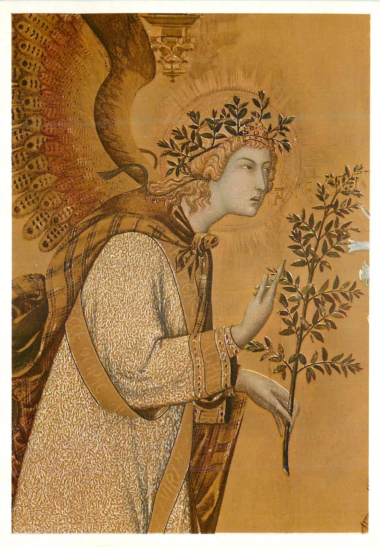CPM Firenze Galleria Uffizi L'Angelo Annunziate Simone Martini